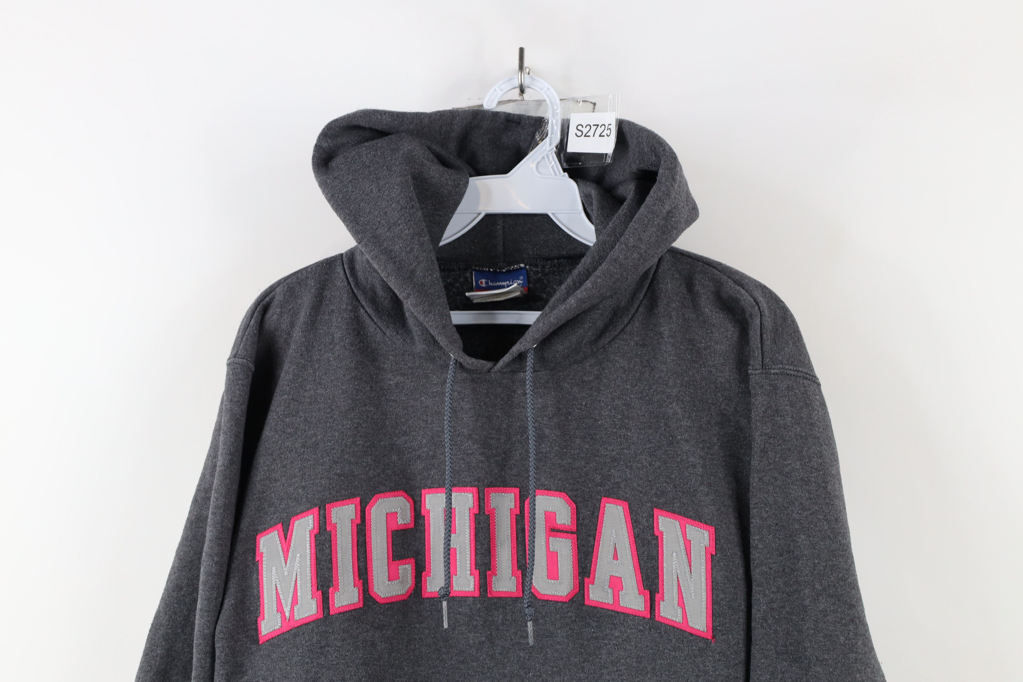 Champion × Vintage Vintage Champion Reflective University of Michigan Hoodie Size S / US 4 / IT 40 - 2 Thumbnail