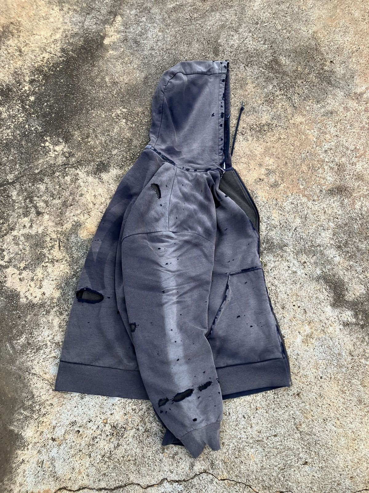 Dickies × StraightFaded Hoodie zip & faded destroyed. Size US XL / EU 56 / 4 - 9 Thumbnail