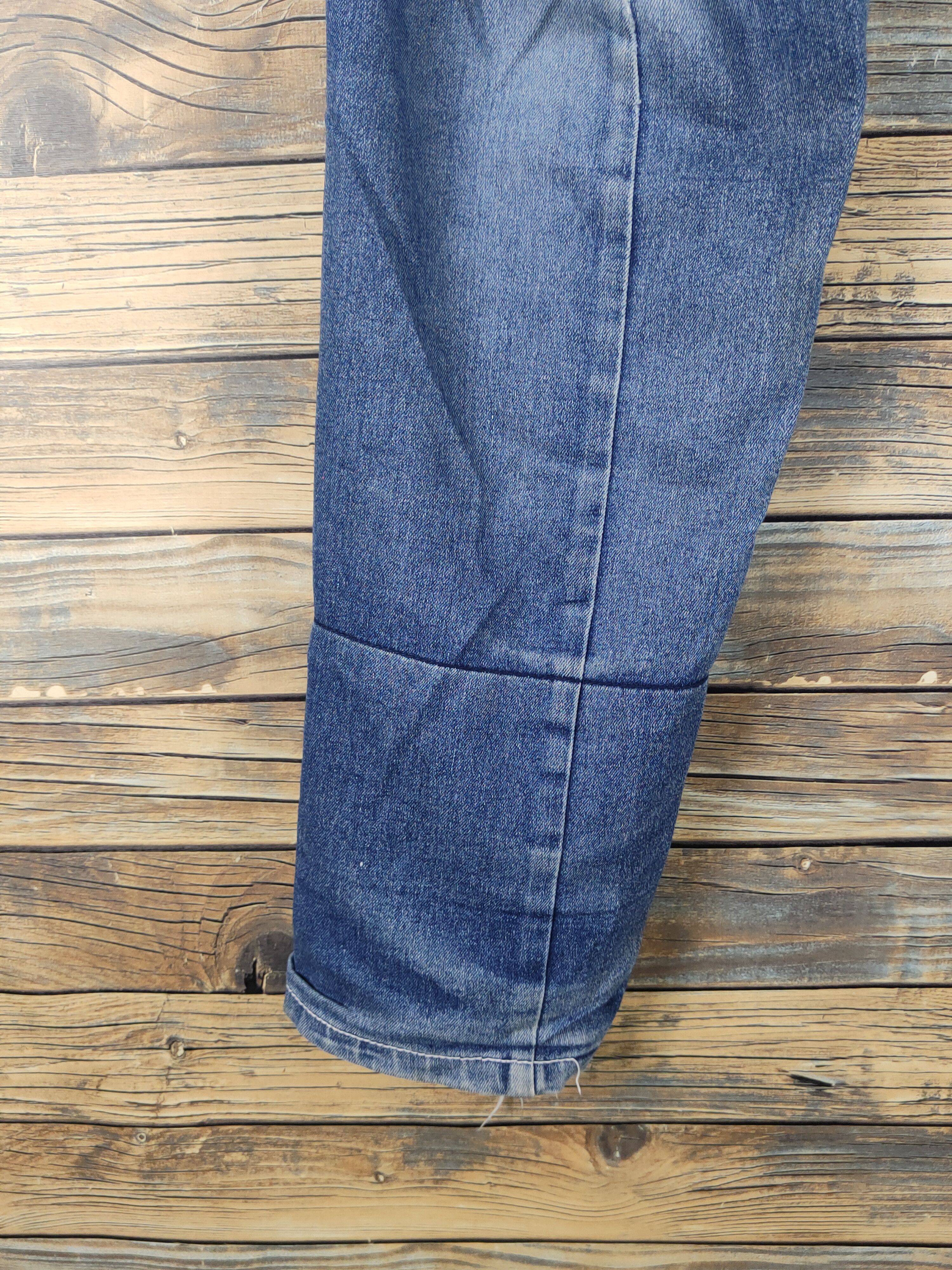 Japanese Brand UPST Upstart double waist Blue Ripped Soft Jeans #W1704 Size US 32 / EU 48 - 6 Thumbnail