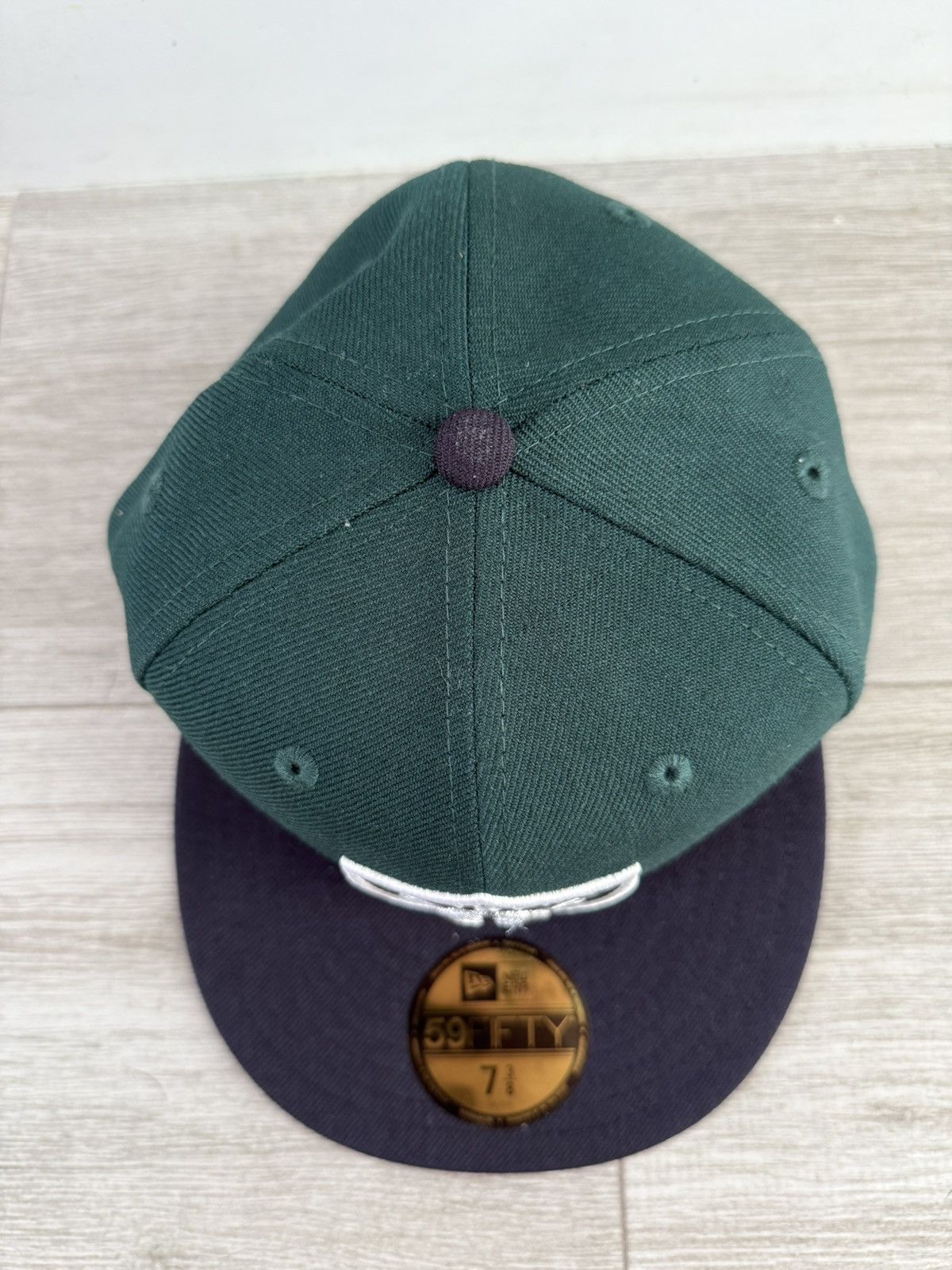 NFL × New Era Las Vegas Raiders New Era Dark Green Navy Grey Fitted 7 3/8 Size ONE SIZE - 6 Thumbnail