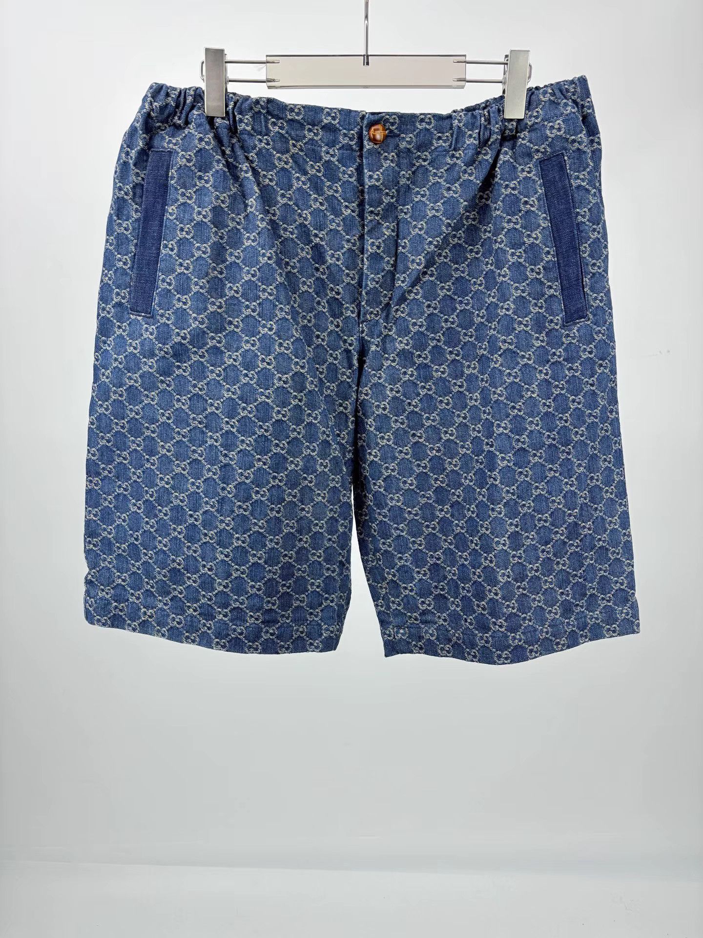 Gucci GUCCI GG Monogram Denim Shorts Size US 38 / EU 54 - 1 Thumbnail