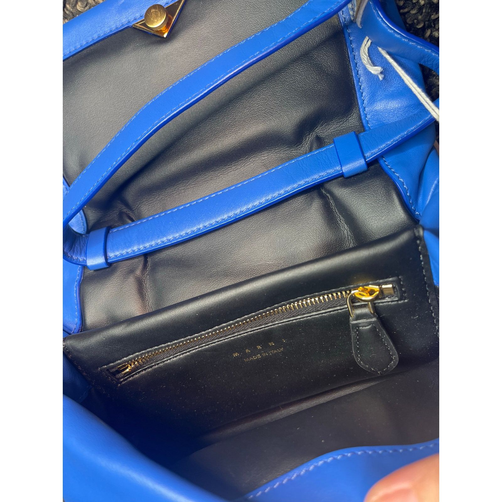 Marni Marni Small Prisma Shoulder Bag Blue NWT Size ONE SIZE - 13 Thumbnail