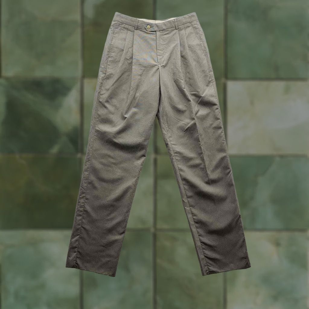 Lacoste Lacoste Dress Pants Mens 33 36.5 Trousers Slacks Preppy Dad Green Size US 33 - 1 Thumbnail