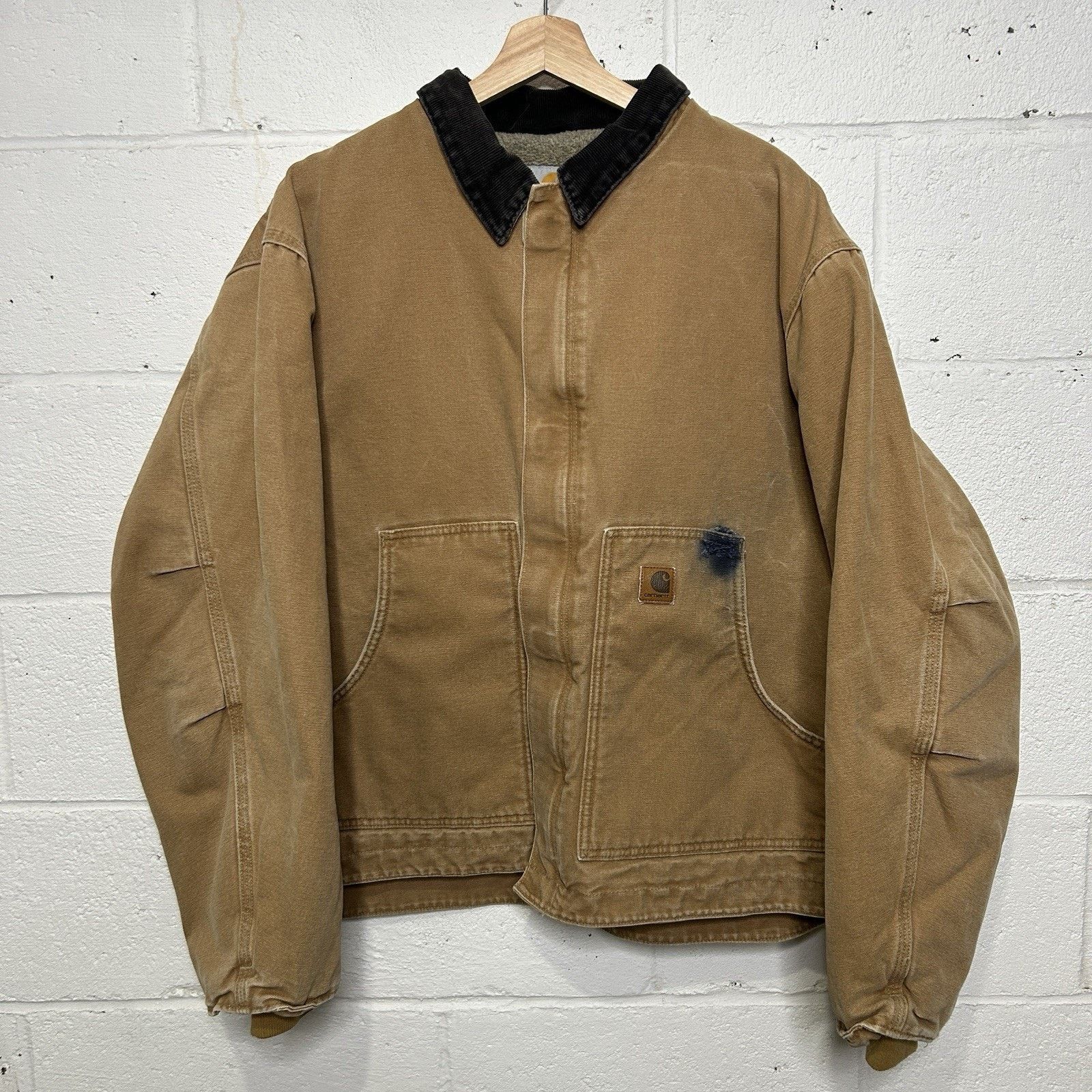 Carhartt Vintage Carhartt Sherpa-Lined Dearborn Jacket “Camel/Brown” Size US XL / EU 56 / 4 - 1 Thumbnail