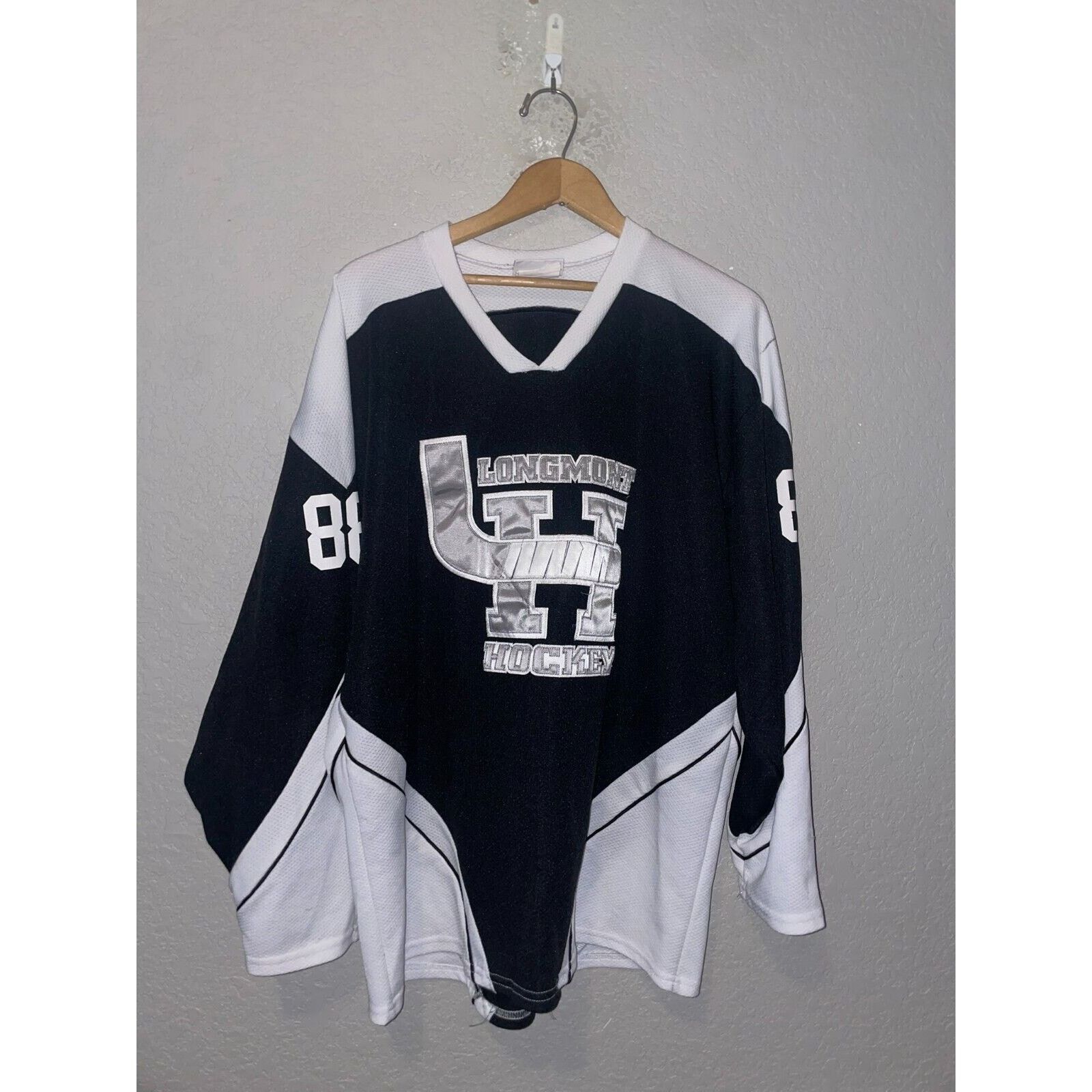 Vintage Vintage Black Hockey Jersey Teamwork Longmont VTG L Large Size US L / EU 52-54 / 3 - 1 Thumbnail