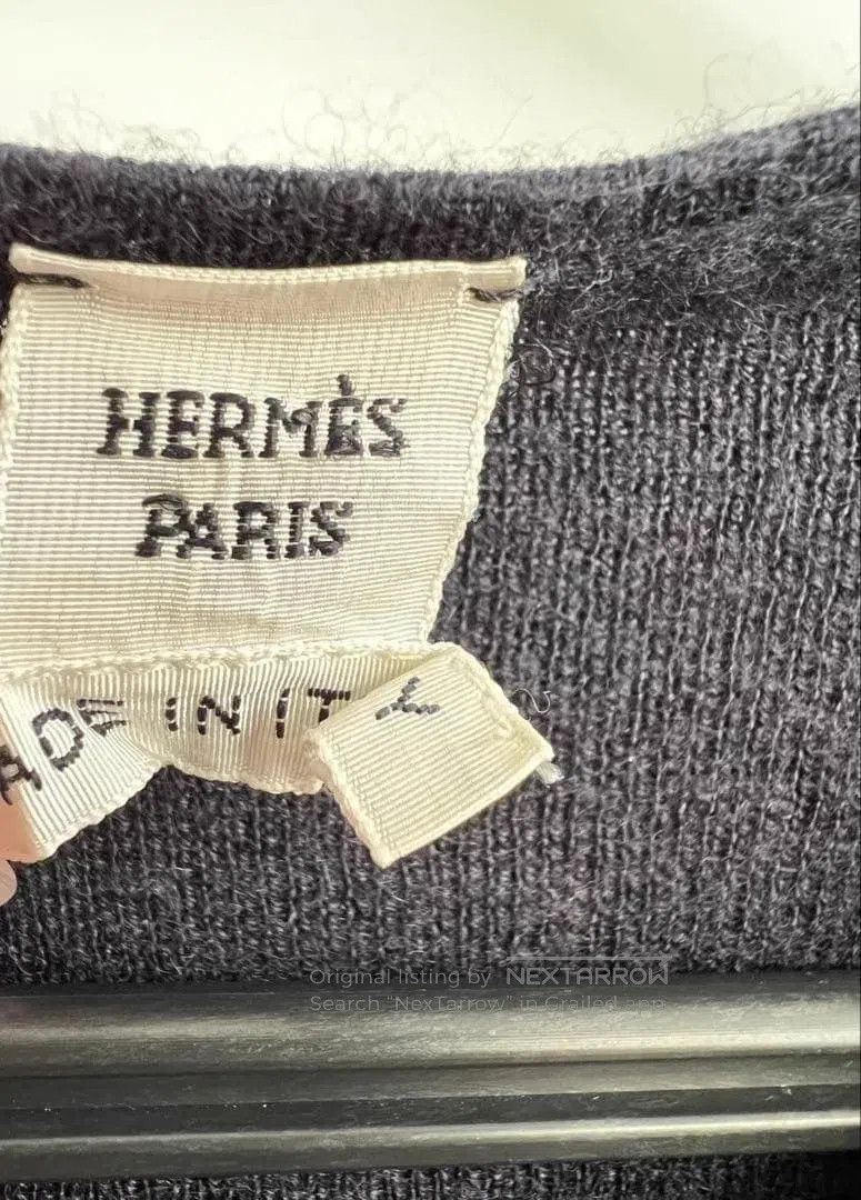 Hermes Hermes Black Cashmere Silk Open Cardigan Size XXS / US 00 / IT 34 - 6 Thumbnail