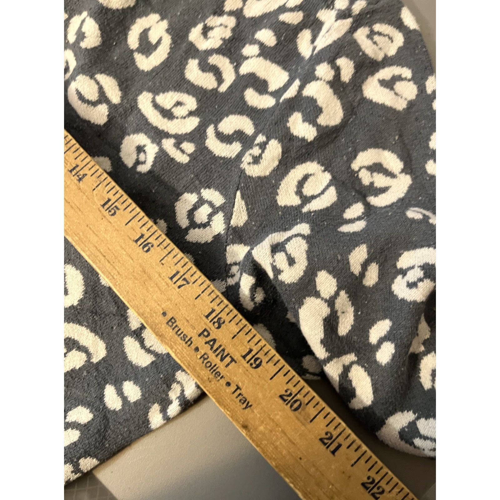 Loft Ann Taylor LOFT Sweater Women Size L Blue Leopard Knit Pullover Womens Size L / US 10 / IT 46 - 5 Thumbnail