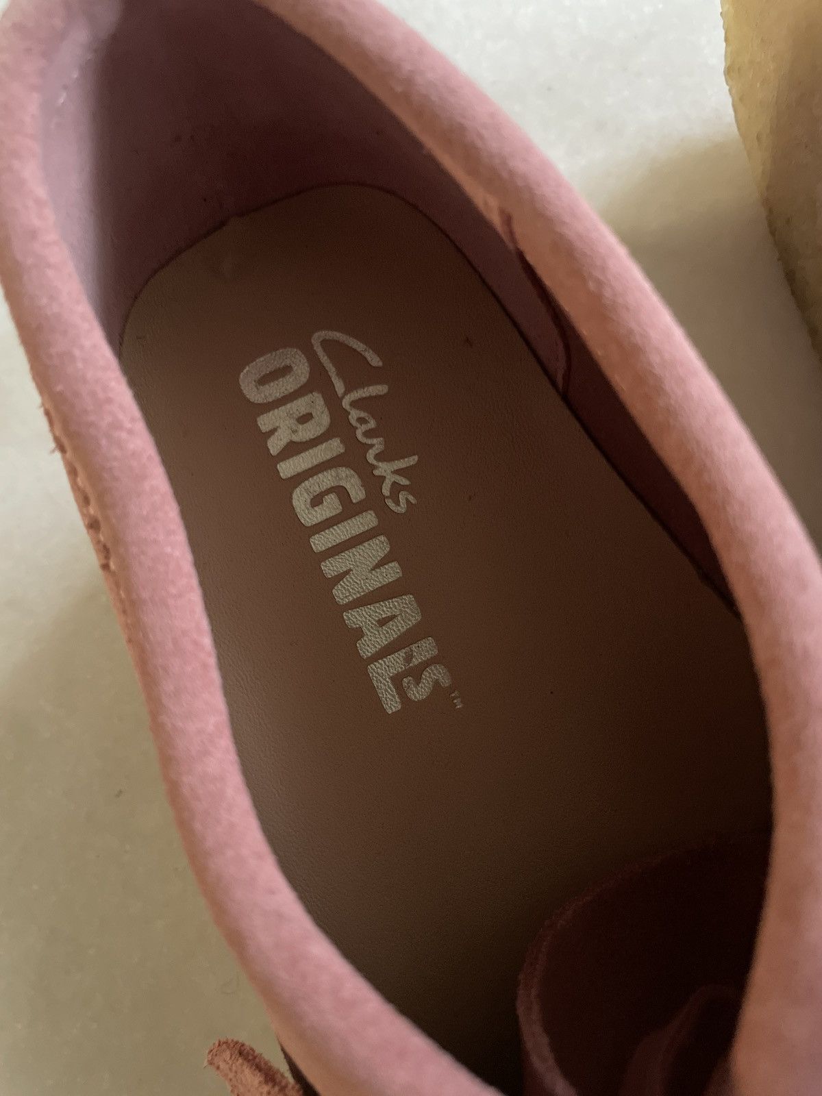 Clarks WALLABEE CLARKS ORIGINALS BLUSH PINK SUEDE SHOES Size US 9.5 / IT 39.5 - 9 Thumbnail