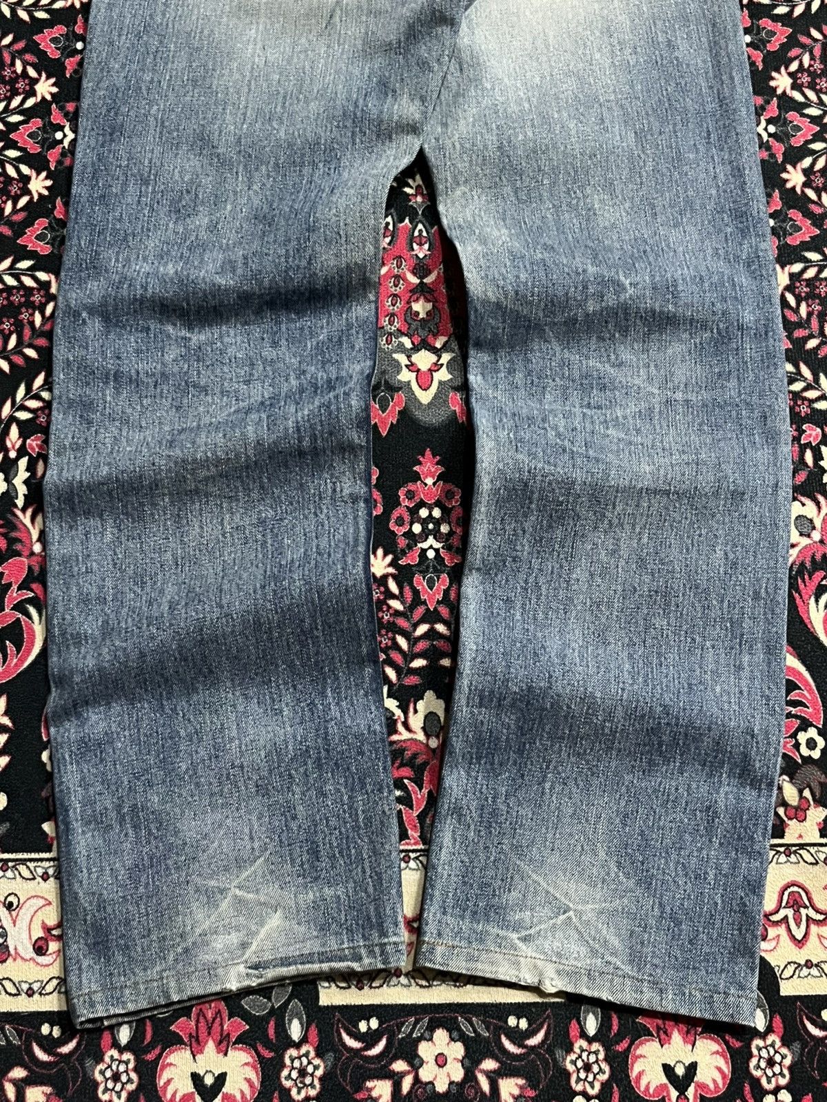 Japanese Brand Japanese Brand Skullshit Hardliner Knee Patch Blue Jeans Size US 29 - 11 Thumbnail
