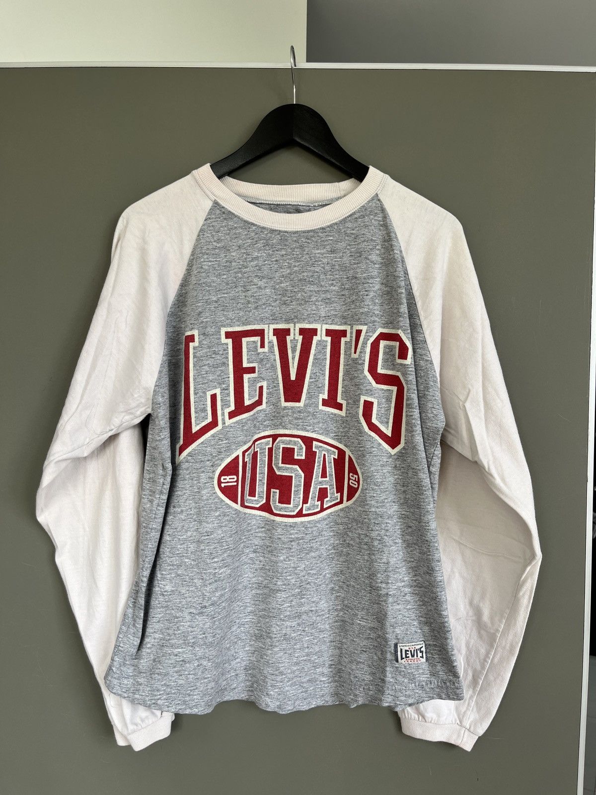Levi's LEVIS USA Big Logo College Long Sleeve Shirt Size US L / EU 52-54 / 3 - 1 Thumbnail