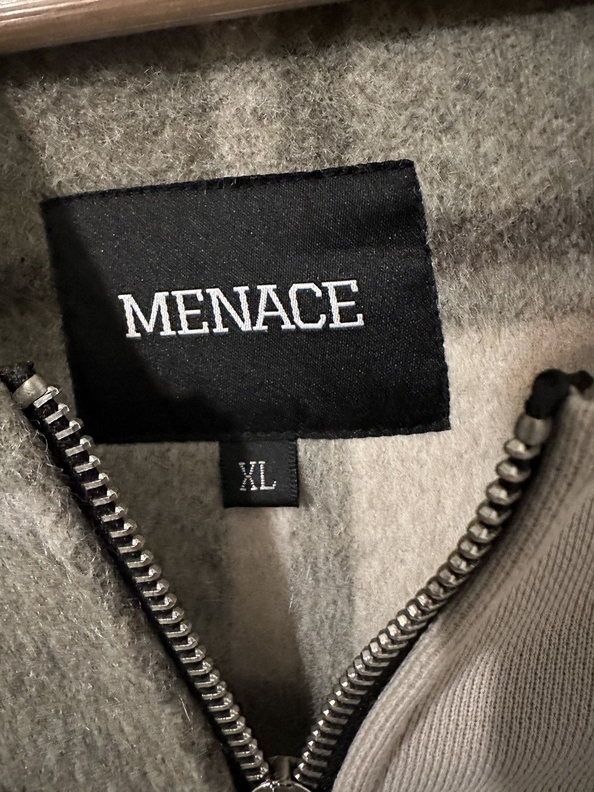 Menace Menace “Split Wool Plaid French Terry Hoodie” XL Size US XL / EU 56 / 4 - 10 Thumbnail