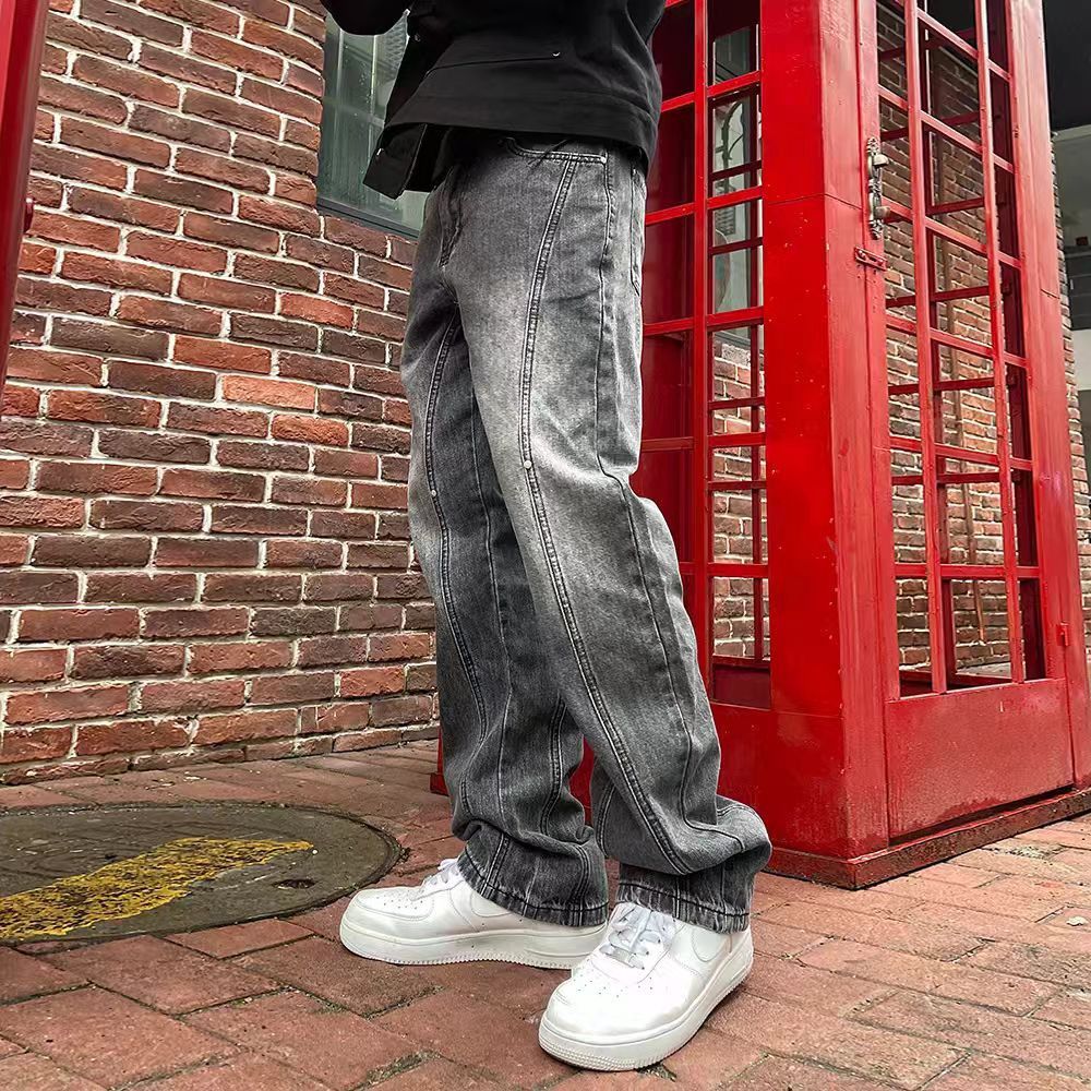 Japanese Brand × Jean Washed Vintage Loose Straight Leg Casual Jeans Size US 32 / EU 48 - 4 Thumbnail