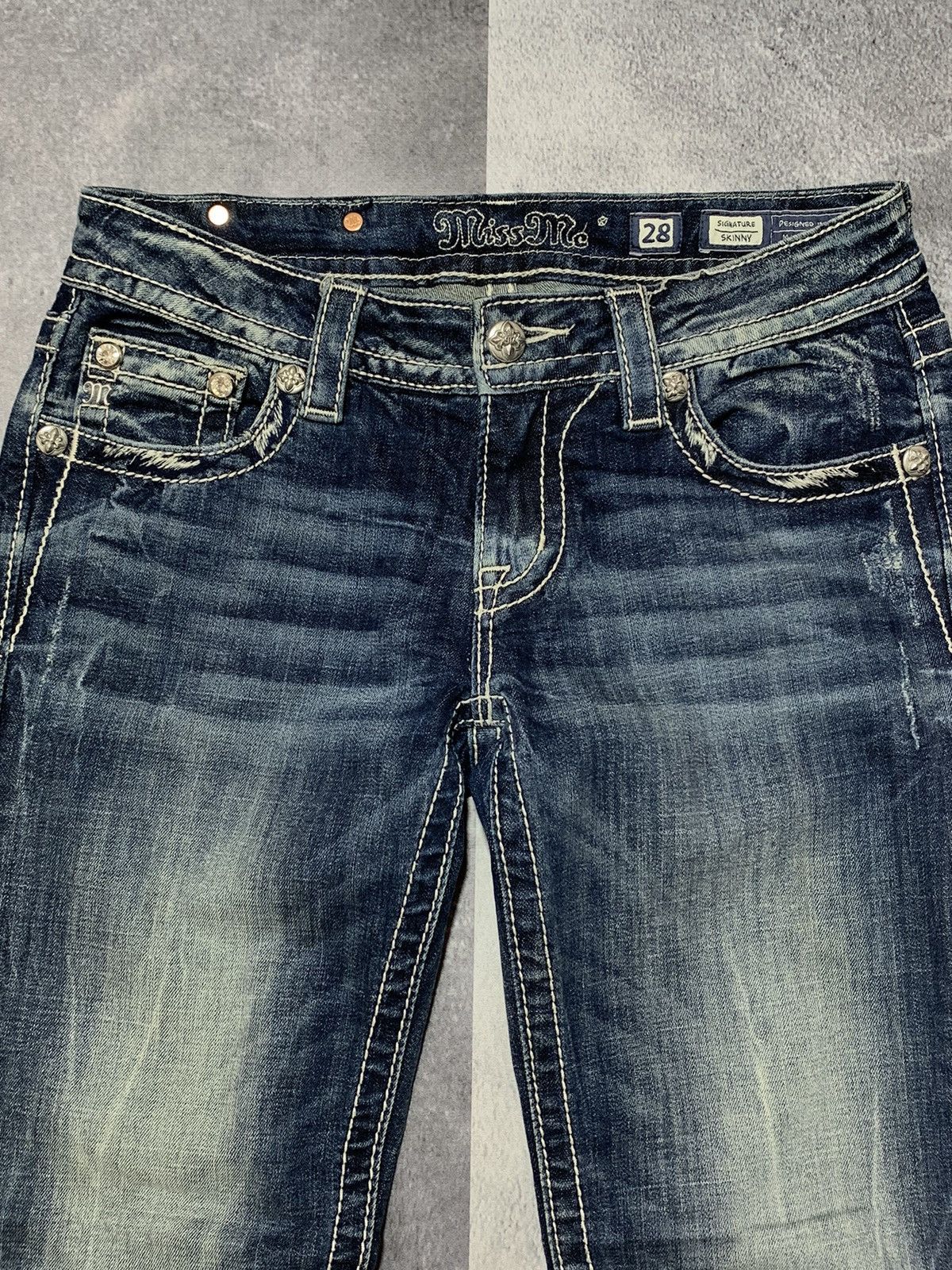 Vintage Vintage Y2K Japanese denim jeans streetwear style size 28 Size 28" / US 6 / IT 42 - 6 Thumbnail