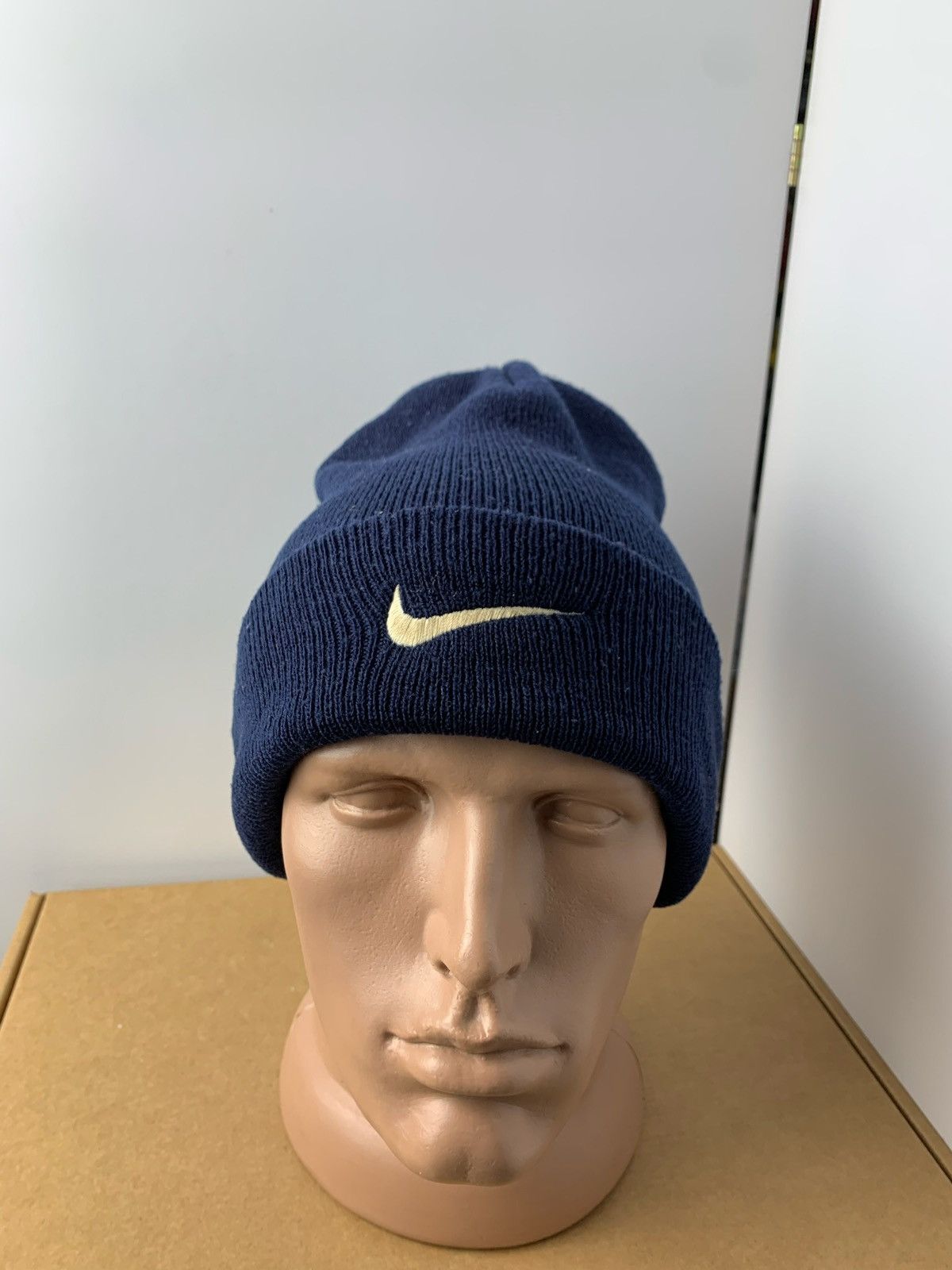Nike × Vintage Vintage Nike hat logo swoosh navy Size ONE SIZE - 1 Thumbnail