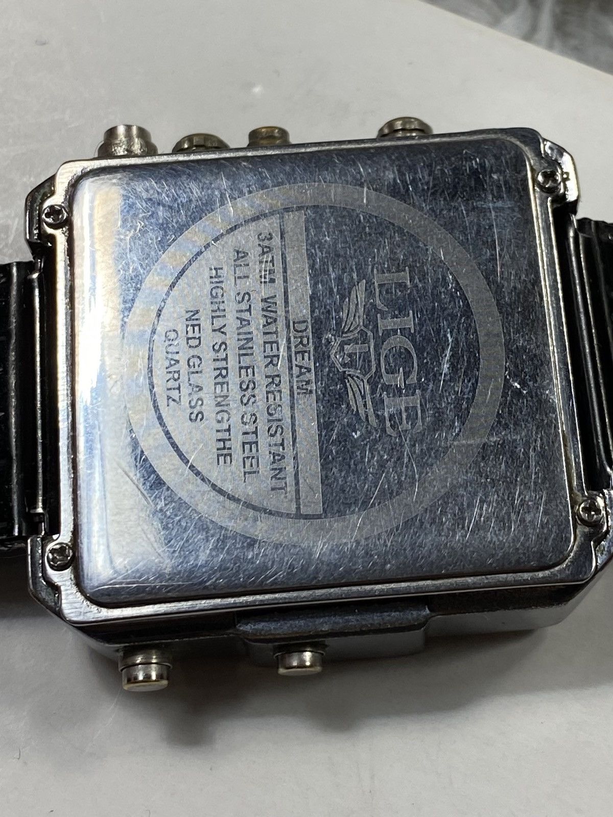 Japanese Brand Unique Square Multi-Dial Watch - Japanese Brand Size ONE SIZE - 11 Thumbnail