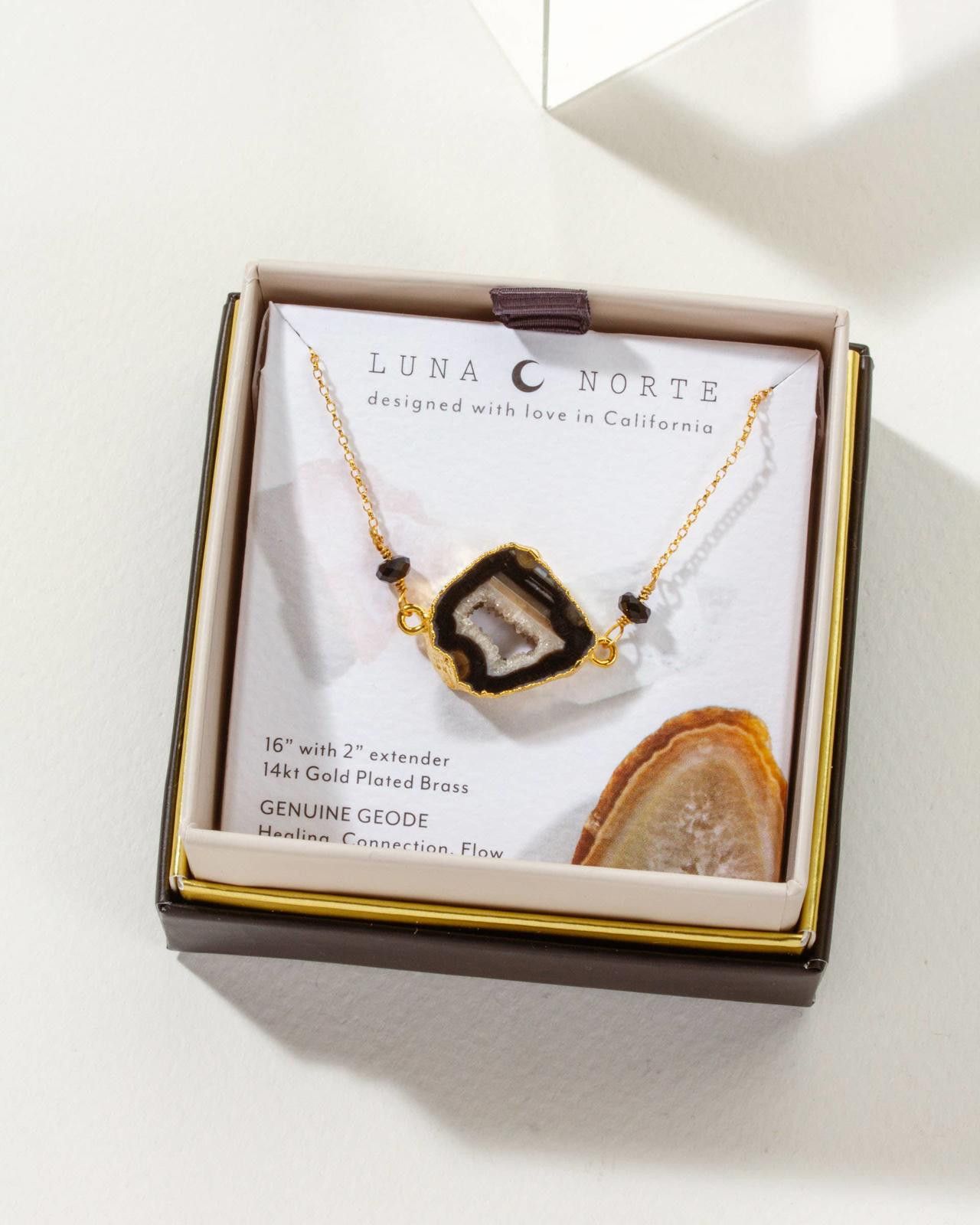 Other Luna Norte Earthly Geode Necklace- Agate & Onyx Size ONE SIZE - 2 Thumbnail