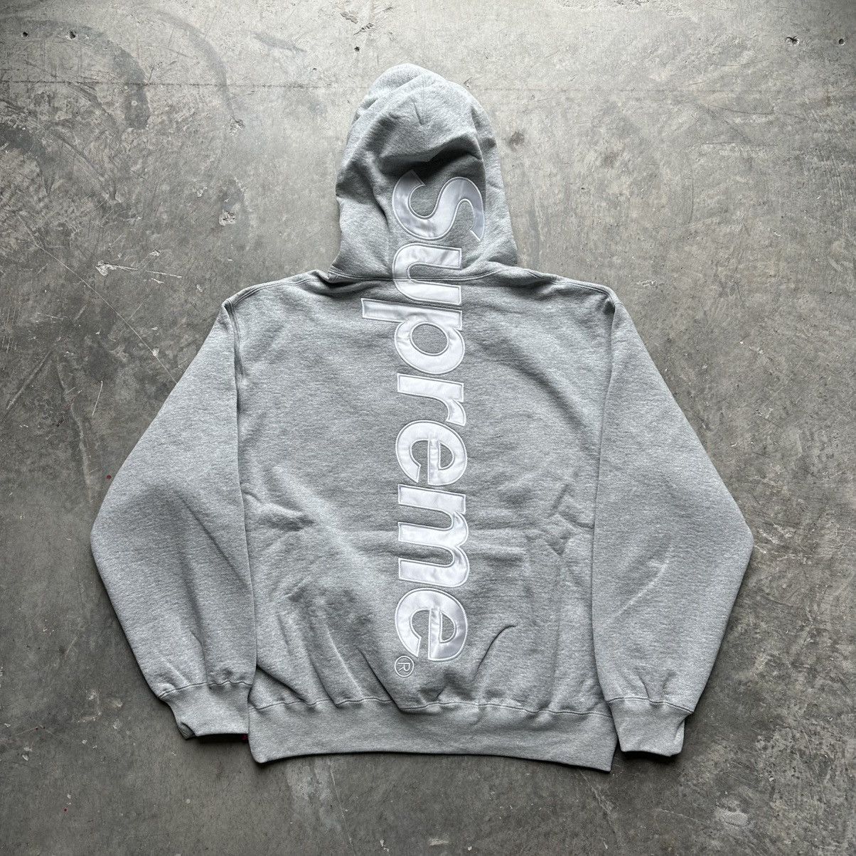 Supreme Supreme Arabic Logo Hooded Sweater GREY | Grailed