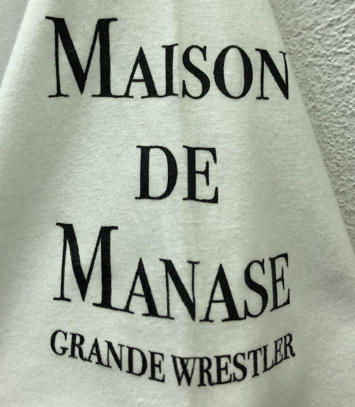 Vintage Maison De Manase Grande Wrestler T-Shirt Size US M / EU 48-50 / 2 - 7 Thumbnail