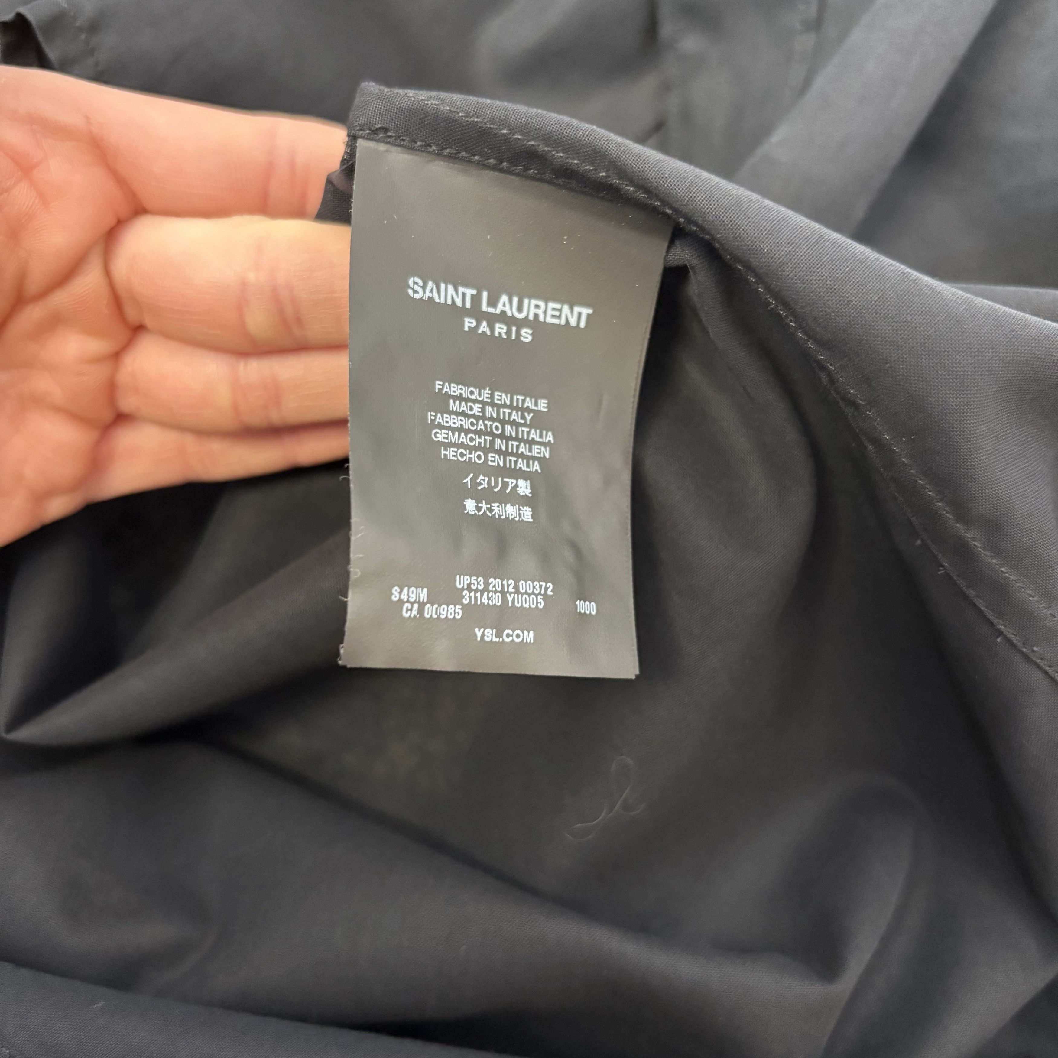 Saint Laurent Paris Saint Laurent Chiffon Shirt Size US L / EU 52-54 / 3 - 3 Thumbnail