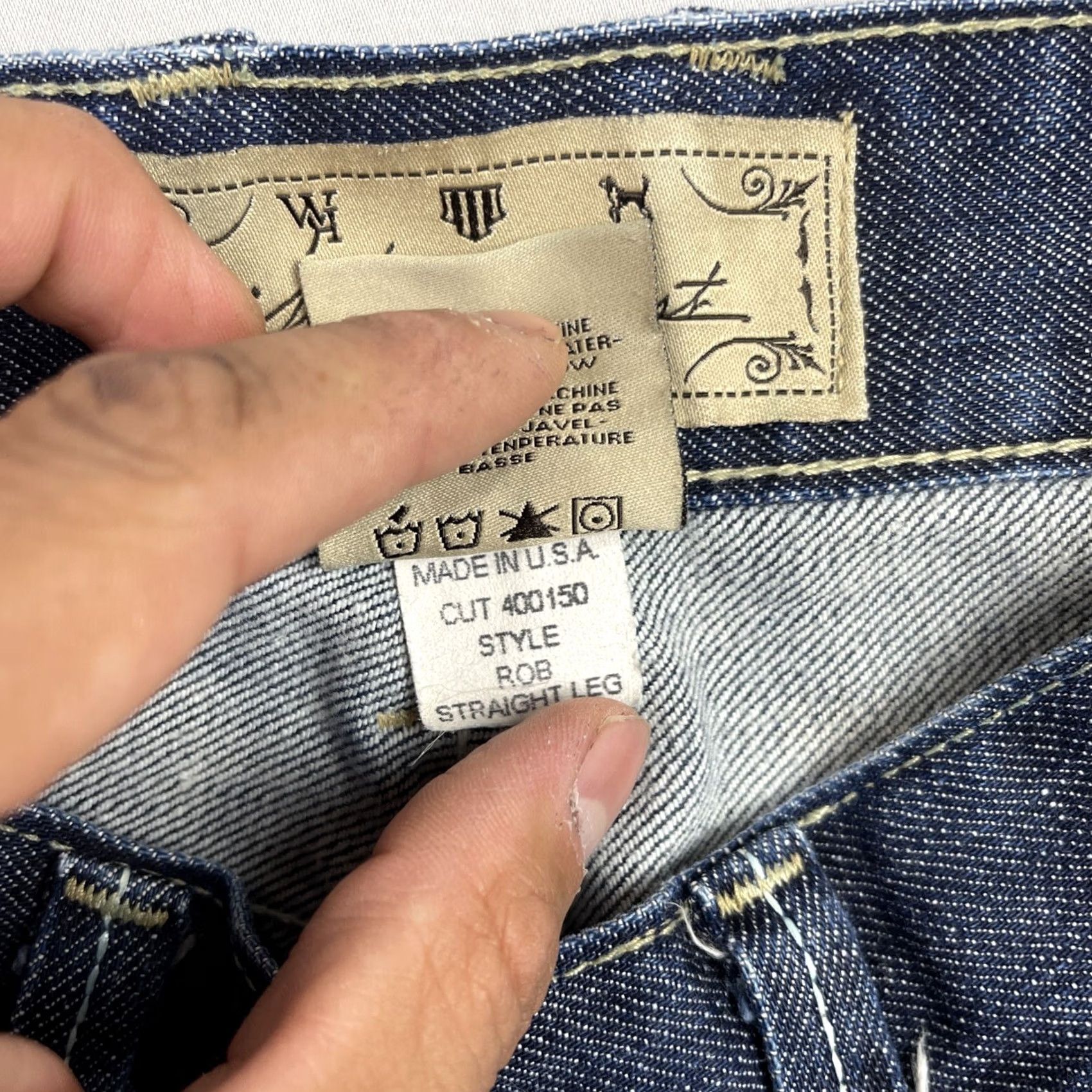 Denime William Rast Jeans Mens 32x31 Denim Pants Rob Straight Leg 5-Pocket USA Made Blue Cotton Blend Denim Shirt? Size US 32 / EU 48 - 5 Thumbnail