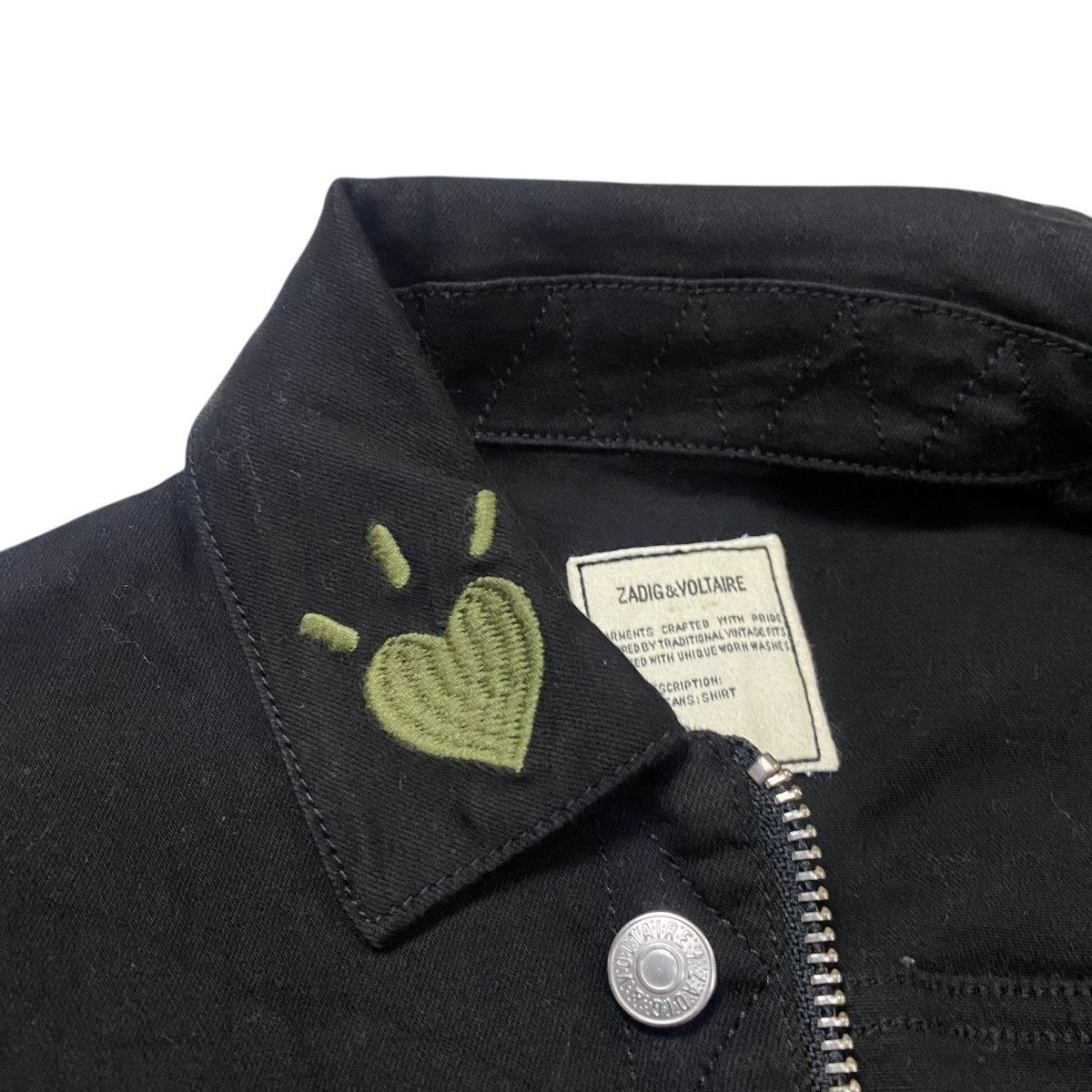 Zadig & Voltaire Zadig & Voltaire denim jacket with graffiti style graphics Size XS / US 0-2 / IT 36-38 - 6 Thumbnail