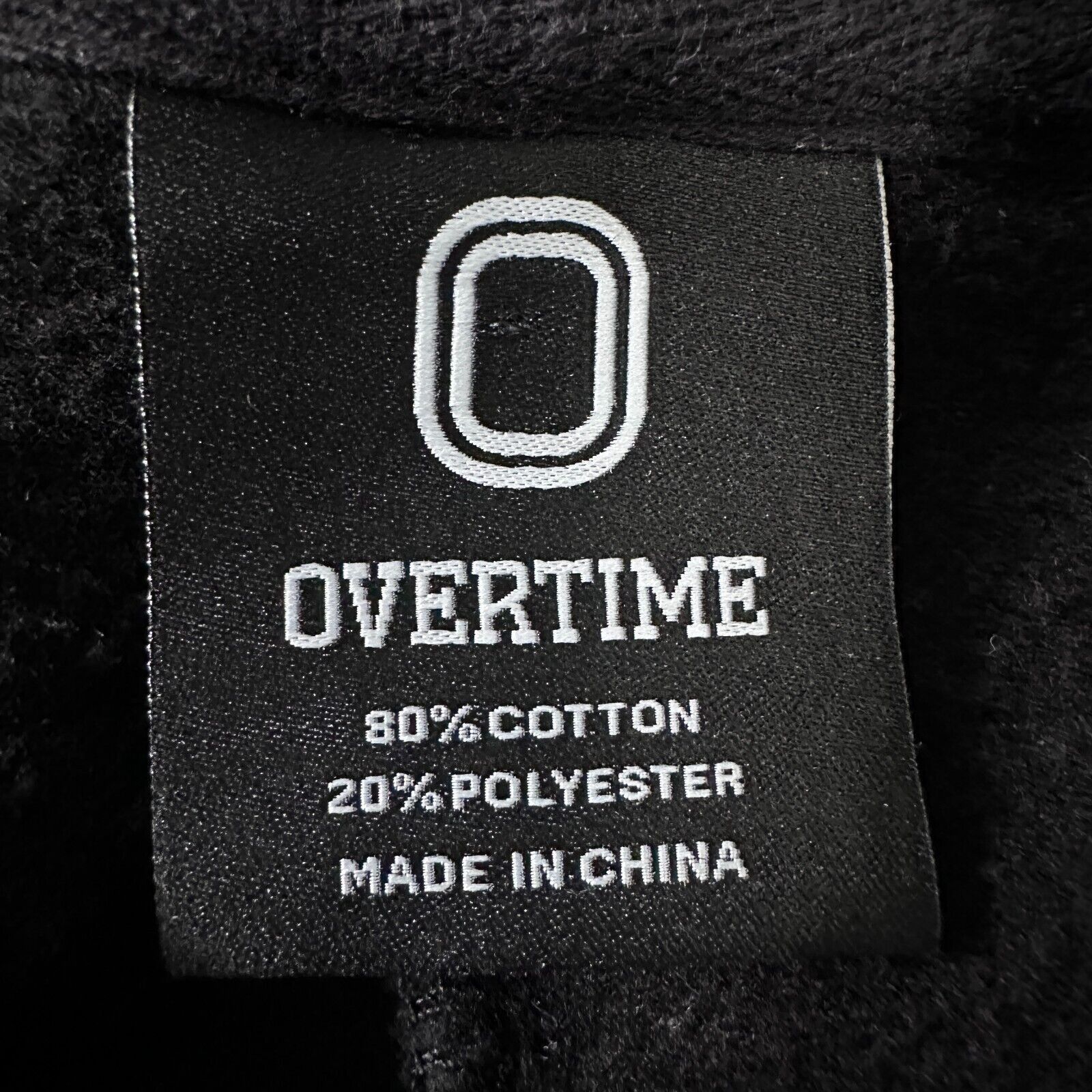 Other Overtime Split O Hoodie Mens Large Black Cotton Streetwear Size US L / EU 52-54 / 3 - 5 Thumbnail