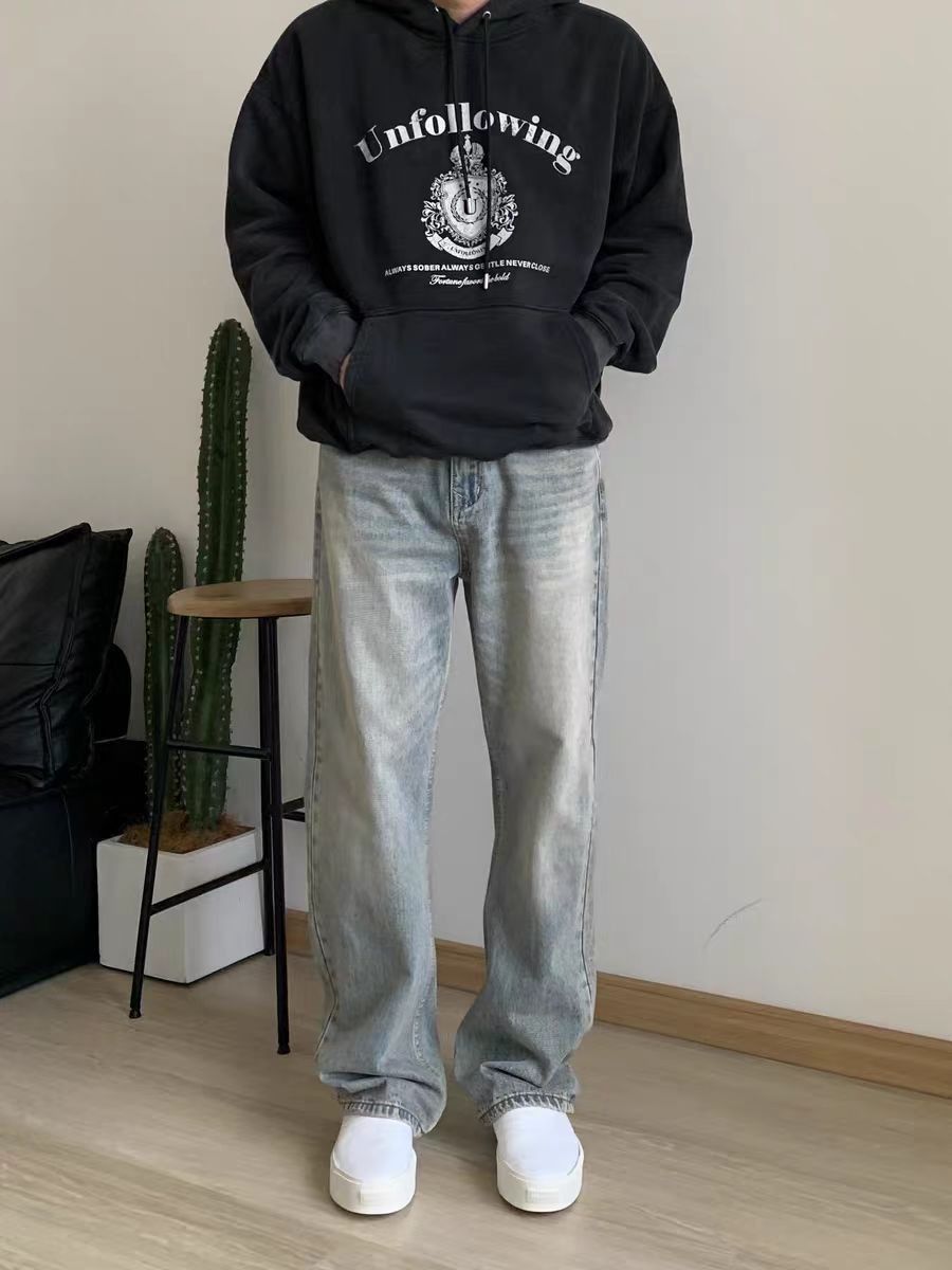 Japanese Brand × Vintage Vintage Street Washed and Aged Casual Light Blue Jeans Size US 32 / EU 48 - 1 Thumbnail