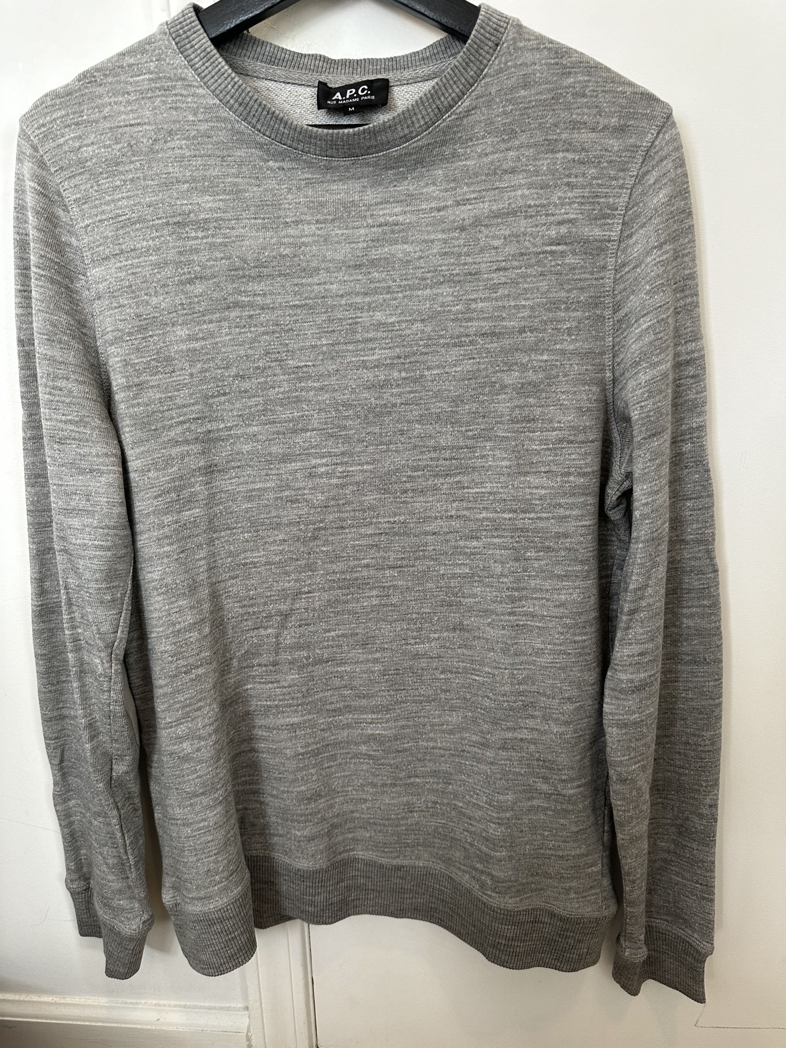 A.P.C. A.P.C. Grey Sweatshirt Size US M / EU 48-50 / 2 - 1 Thumbnail