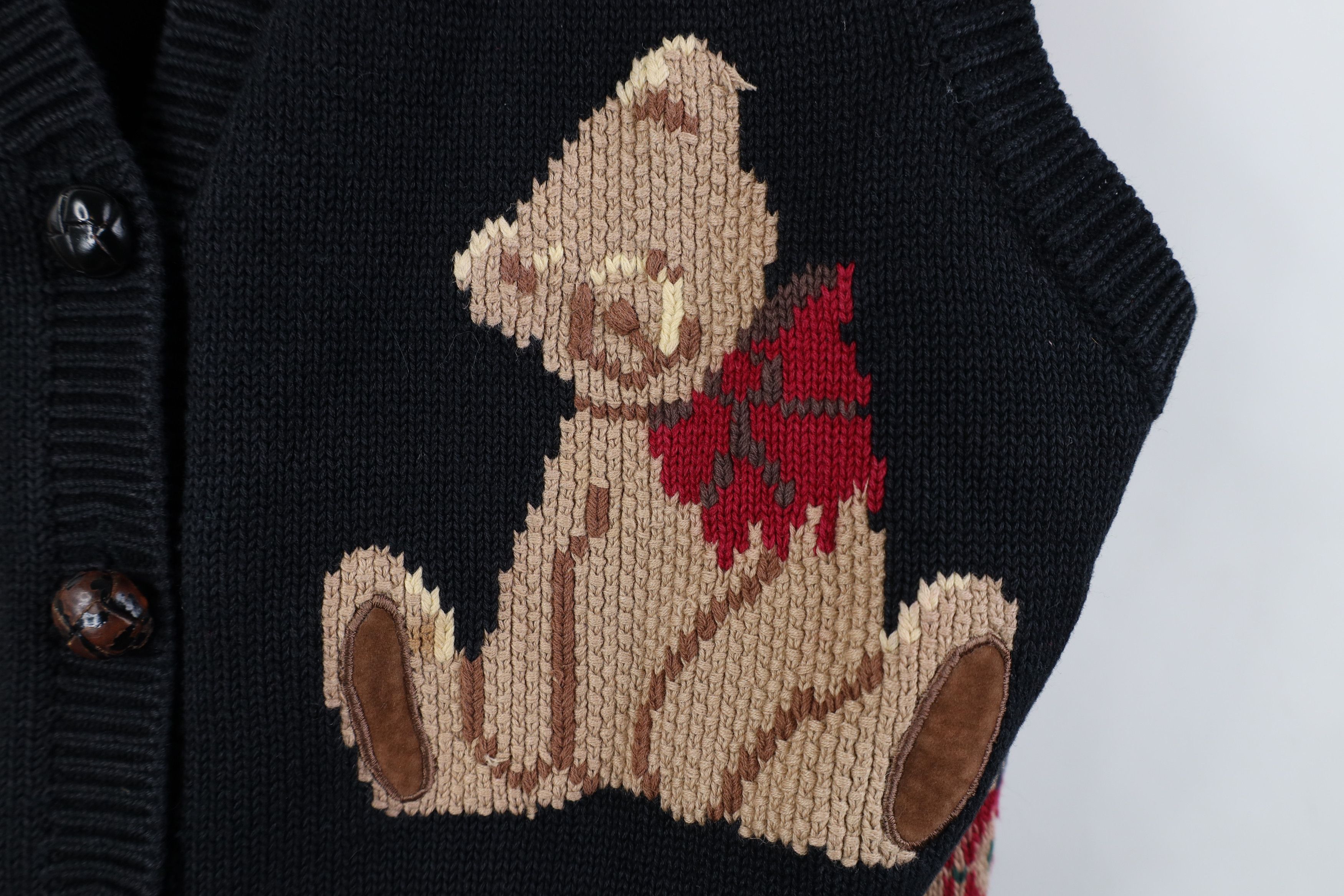 Vintage Vintage 90s Streetwear Fair Isle Teddy Bear Knit Vest Size M / US 6-8 / IT 42-44 - 6 Thumbnail