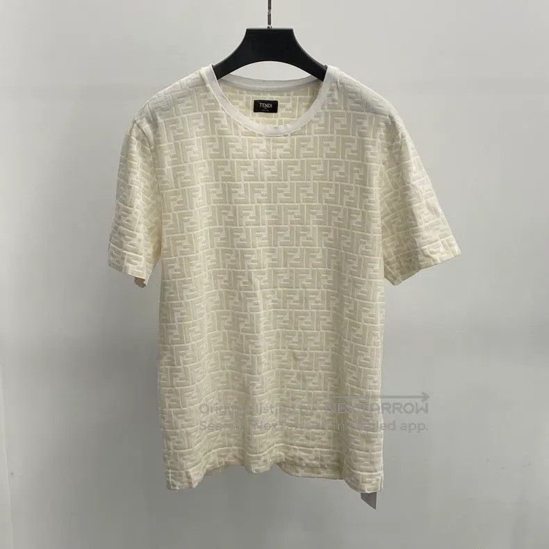 Fendi Fendi Beige full print short-sleeve Size US S / EU 44-46 / 1 - 1 Thumbnail