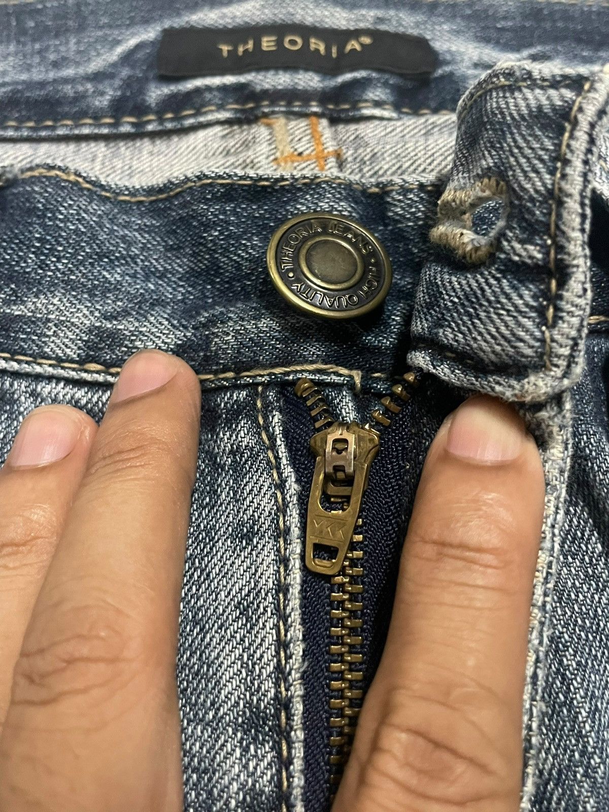 Undercover Vintage Japanese Whisker Wash Buckle Back Ripped Loose Jeans Size US 32 / EU 48 - 13 Thumbnail