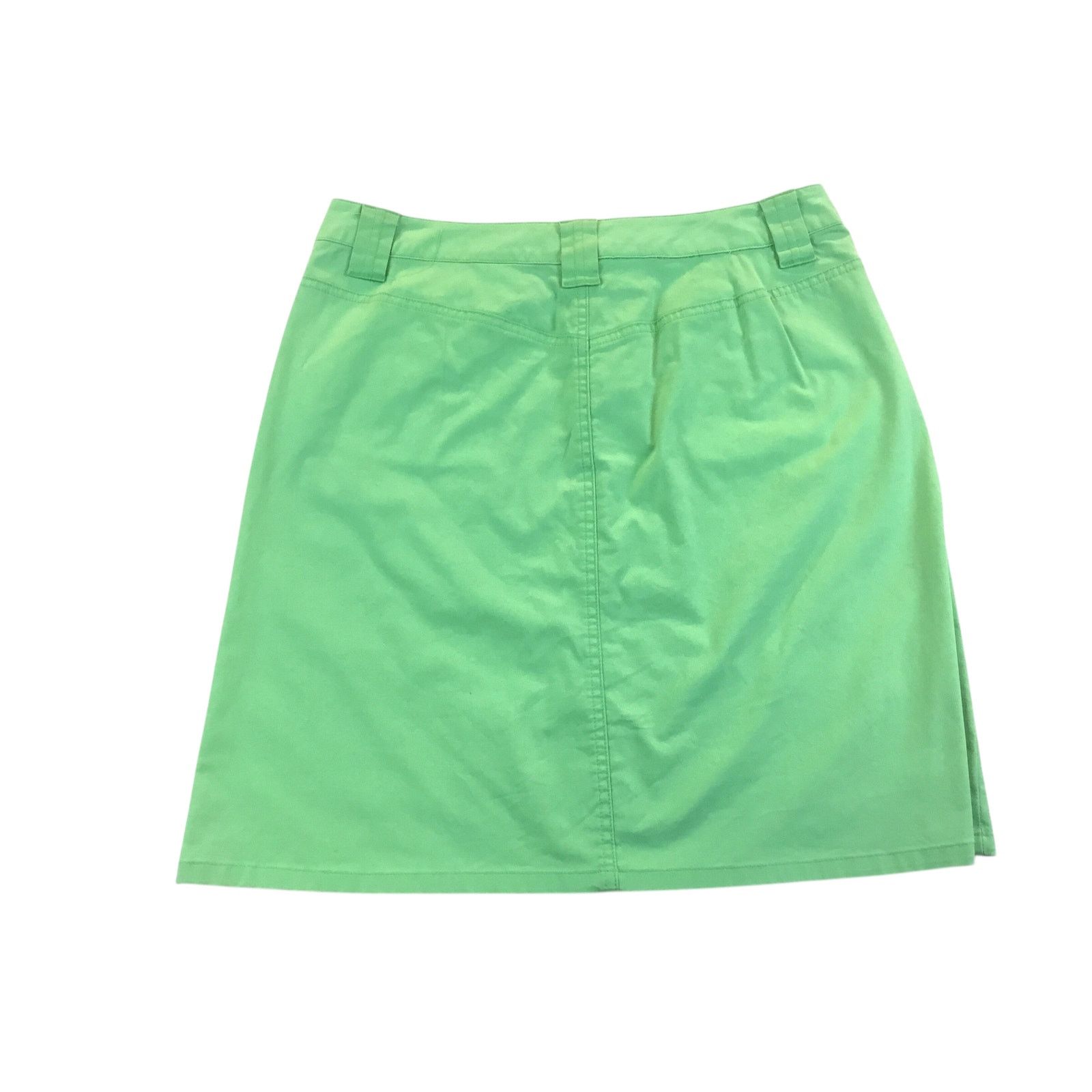 Other Talbots Stretch Short Skirt Lime Green Pockets Front Zip 8 Size 32" / US 10 / IT 46 - 1 Thumbnail