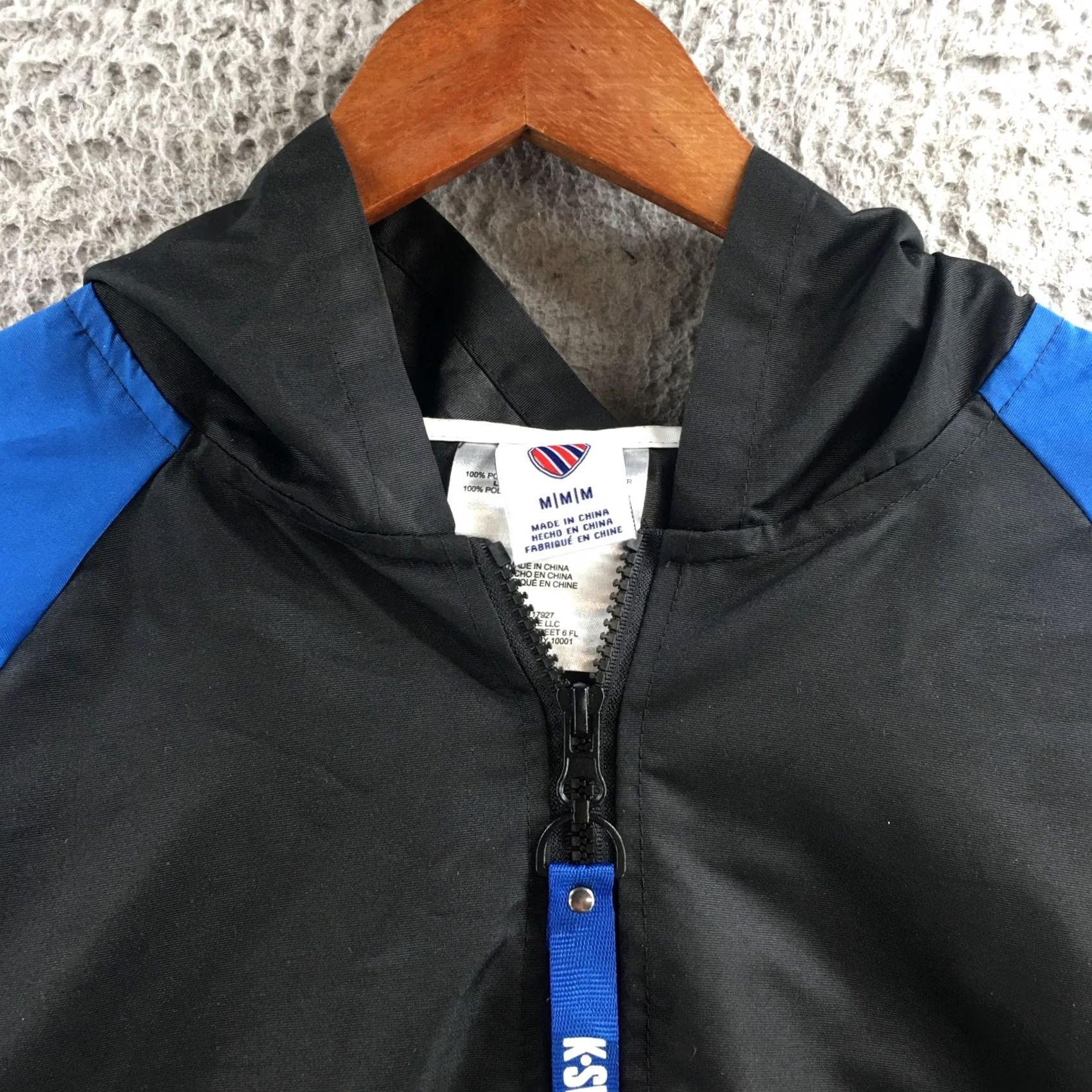 K-Swiss K-Swiss Jackets Mens Medium Windbreaker Black Full Zip Long Sleeve Pocket Casual Size US M / EU 48-50 / 2 - 3 Thumbnail