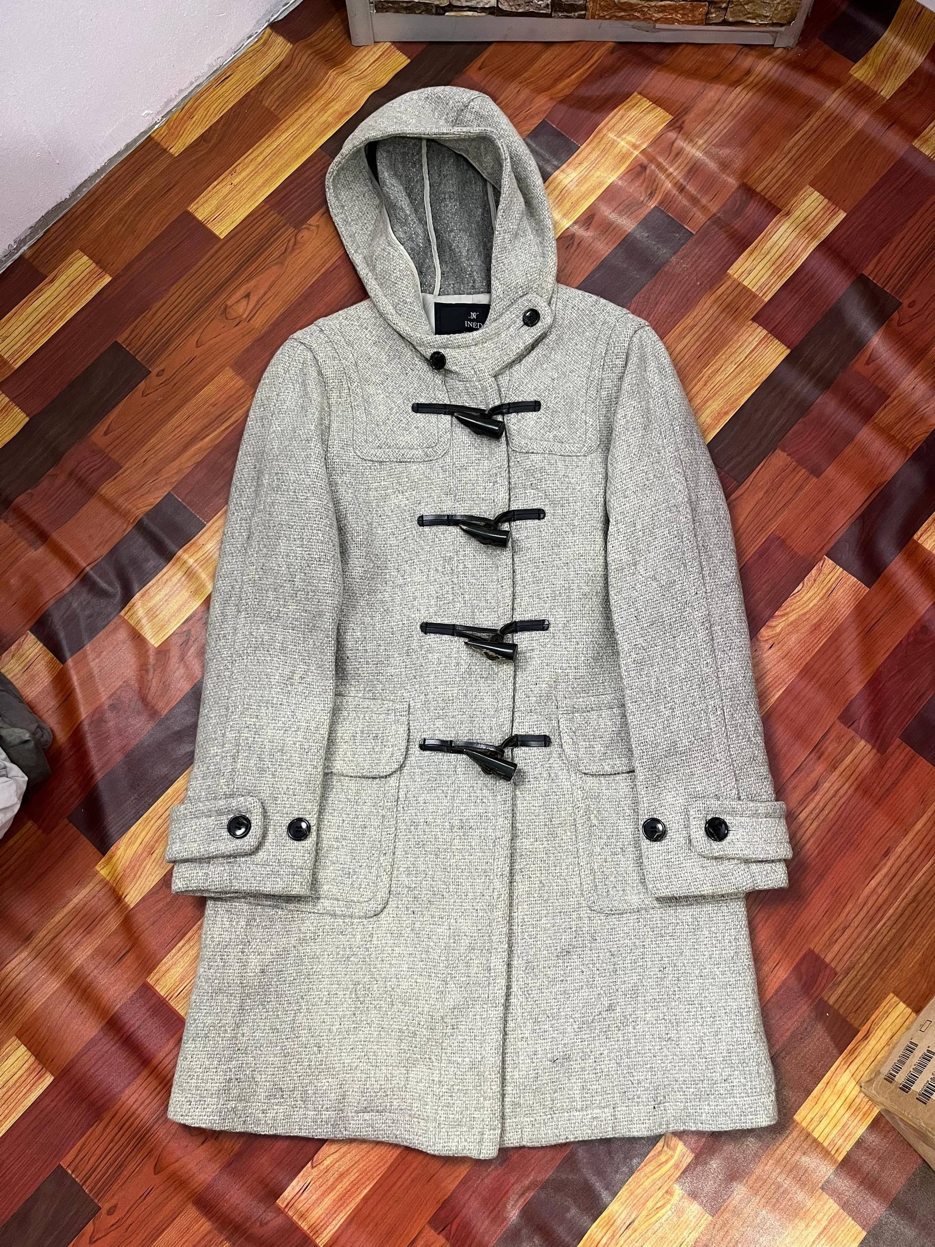 Yohji Yamamoto INED Yohji Yamamoto Japan Wool Hooded Duffle Coat Size S / US 4 / IT 40 - 12 Thumbnail
