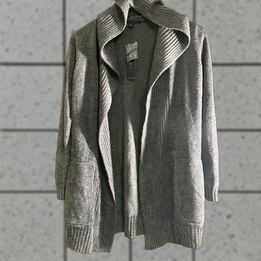 Vintage Cyrus Sweater Cardigan Hooded Gray Small Women's NWT Size S / US 4 / IT 40 - 1 Thumbnail