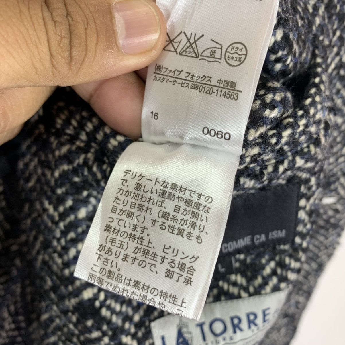 Comme Ca Ism × Vintage VINTAGE COMME CA ISM LA TORRE HERRINGBONE OVERCOAT Size US M / EU 48-50 / 2 - 11 Thumbnail