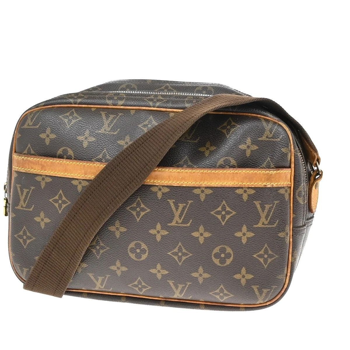 Louis Vuitton Monogram Reporter Pm Crossbody Shoulder Bag in Brown, Women's