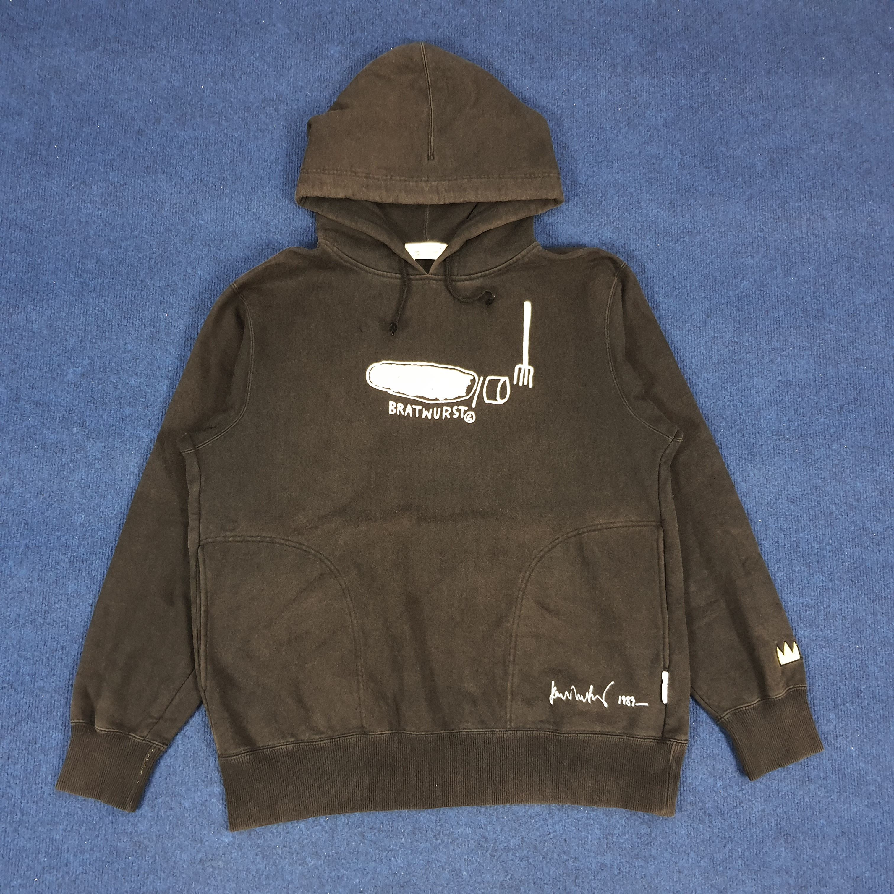 Jean-Michel Basquiat × Vintage Vintage Jean-Michel Basquiat Bratwurst Streetwear Hoodies Size US M / EU 48-50 / 2 - 1 Thumbnail