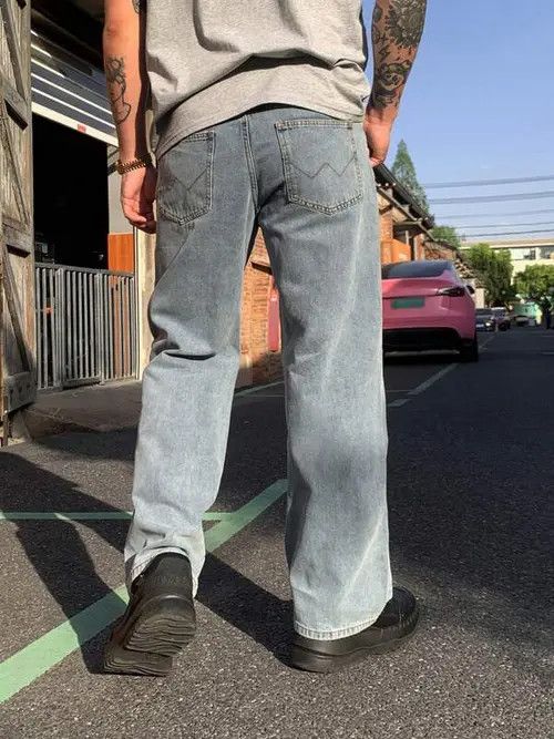 Jean VINTAGE RETRO 90s washed jeans pants Size US 30 / EU 46 - 2 Thumbnail