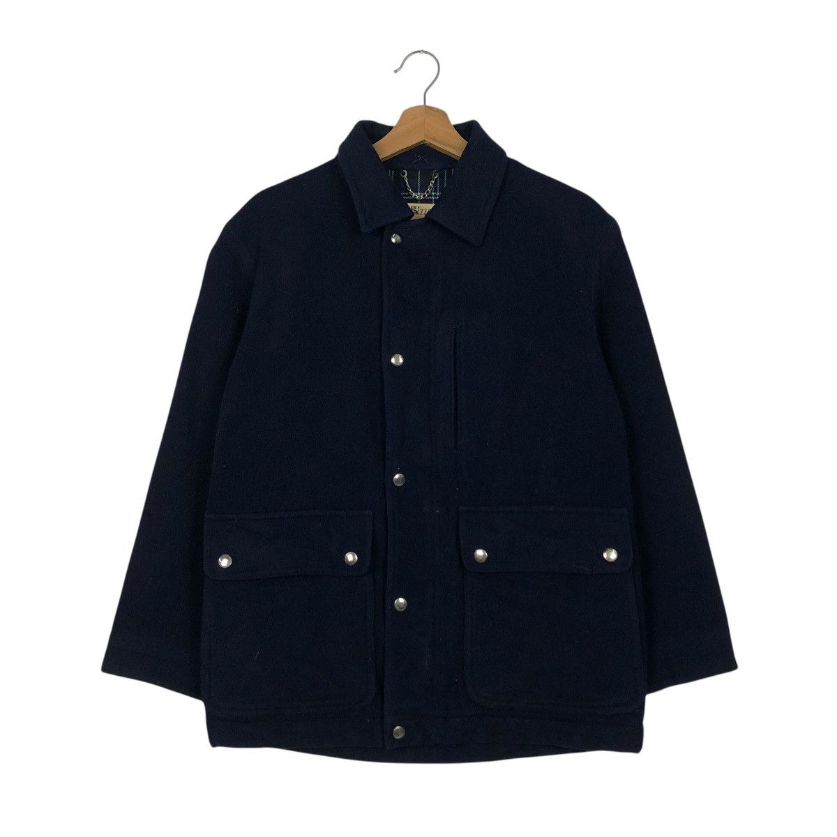 Japanese Brand WOOL HUNTING BLANKET JACKET TARTAN SCOTCH HOUSE ISSEY MIYAKE Size US S / EU 44-46 / 1 - 4 Thumbnail
