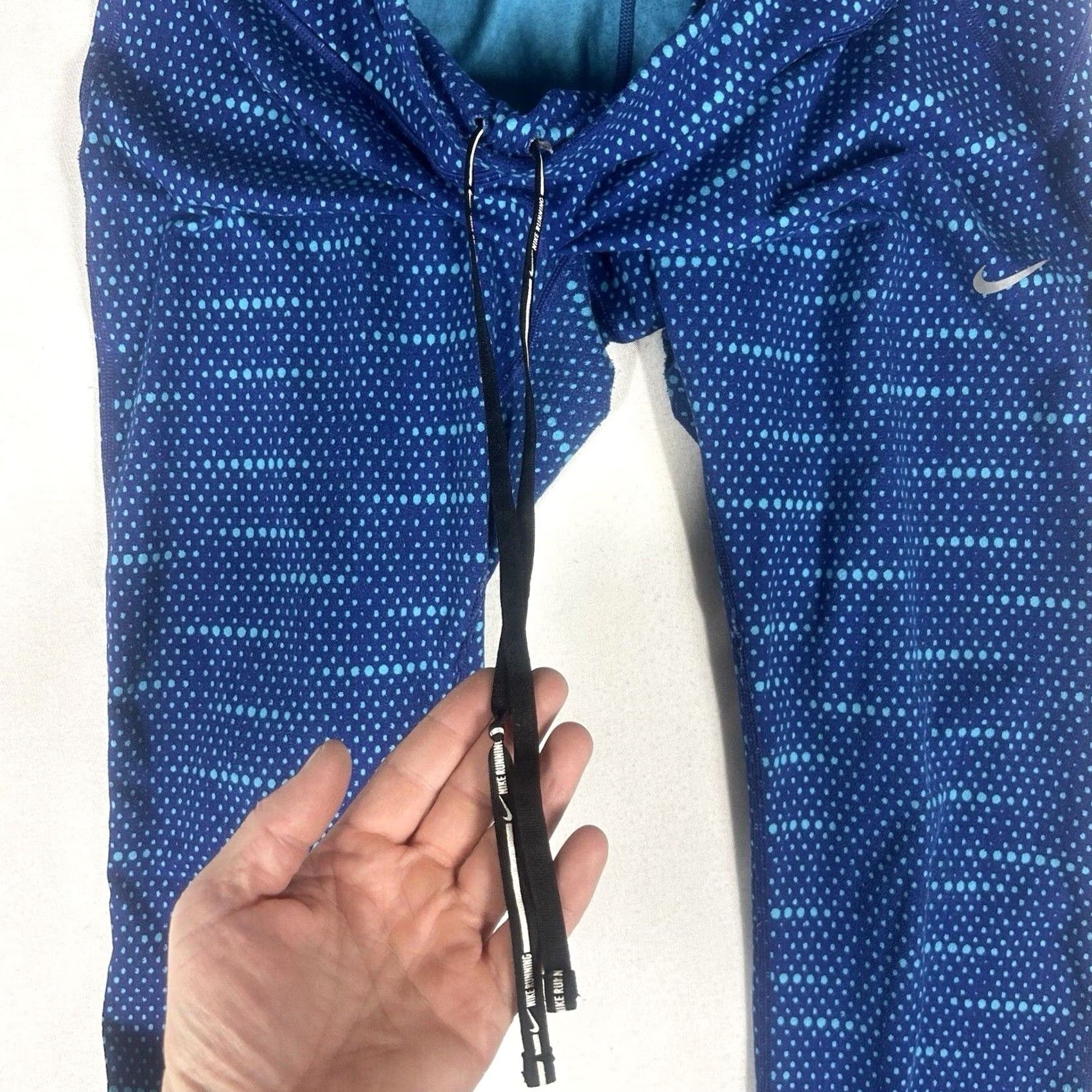 Nike Nike Dri Fit Running Leggings Womens XL Blue Ankle Yoga Sport Athleisure Pockets Moisture Wicking Reflective Adventure Size 40" / US 18 - 7 Thumbnail