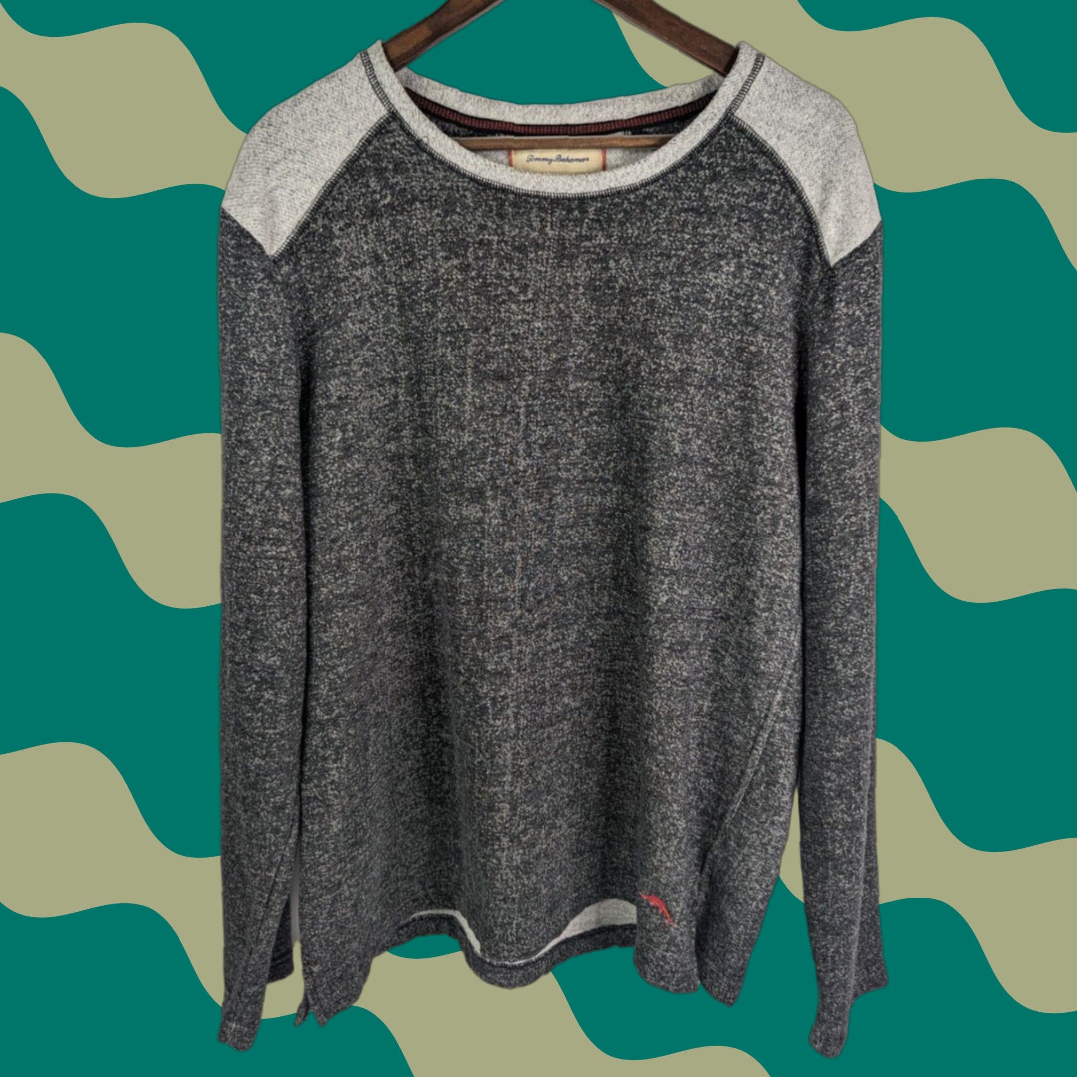 Tommy Bahama Tommy Bahama Sweatshirt Grey Lounge Pullover Fleece Shirt XL Men Knit Cotton Blend Solid Long Sleeve Casual Comfort Sleepwear Size US XL / EU 56 / 4 - 1 Thumbnail