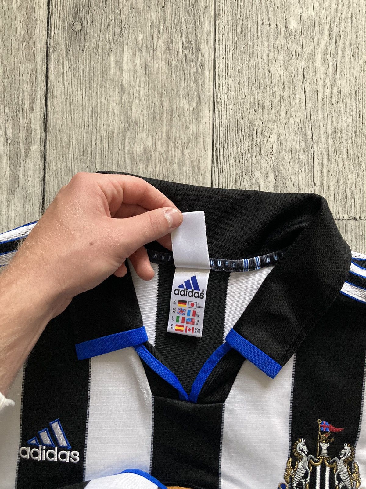 Adidas × Vintage Vintage 90’s adidas Newcastle United soccer football jersey Size US XL / EU 56 / 4 - 10 Thumbnail