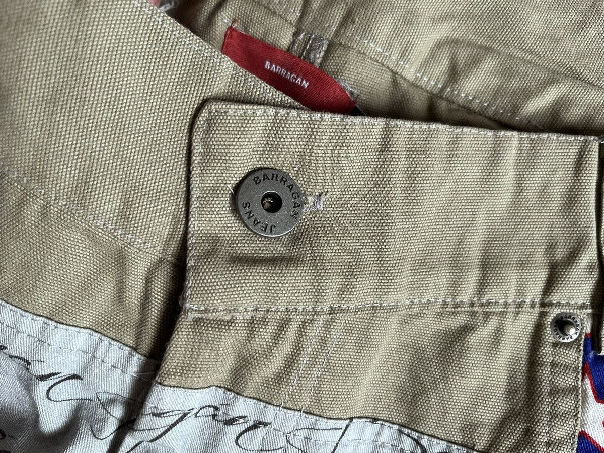 Barragan Khaki Script Trousers Size 36" / US 14 / IT 50 - 3 Thumbnail