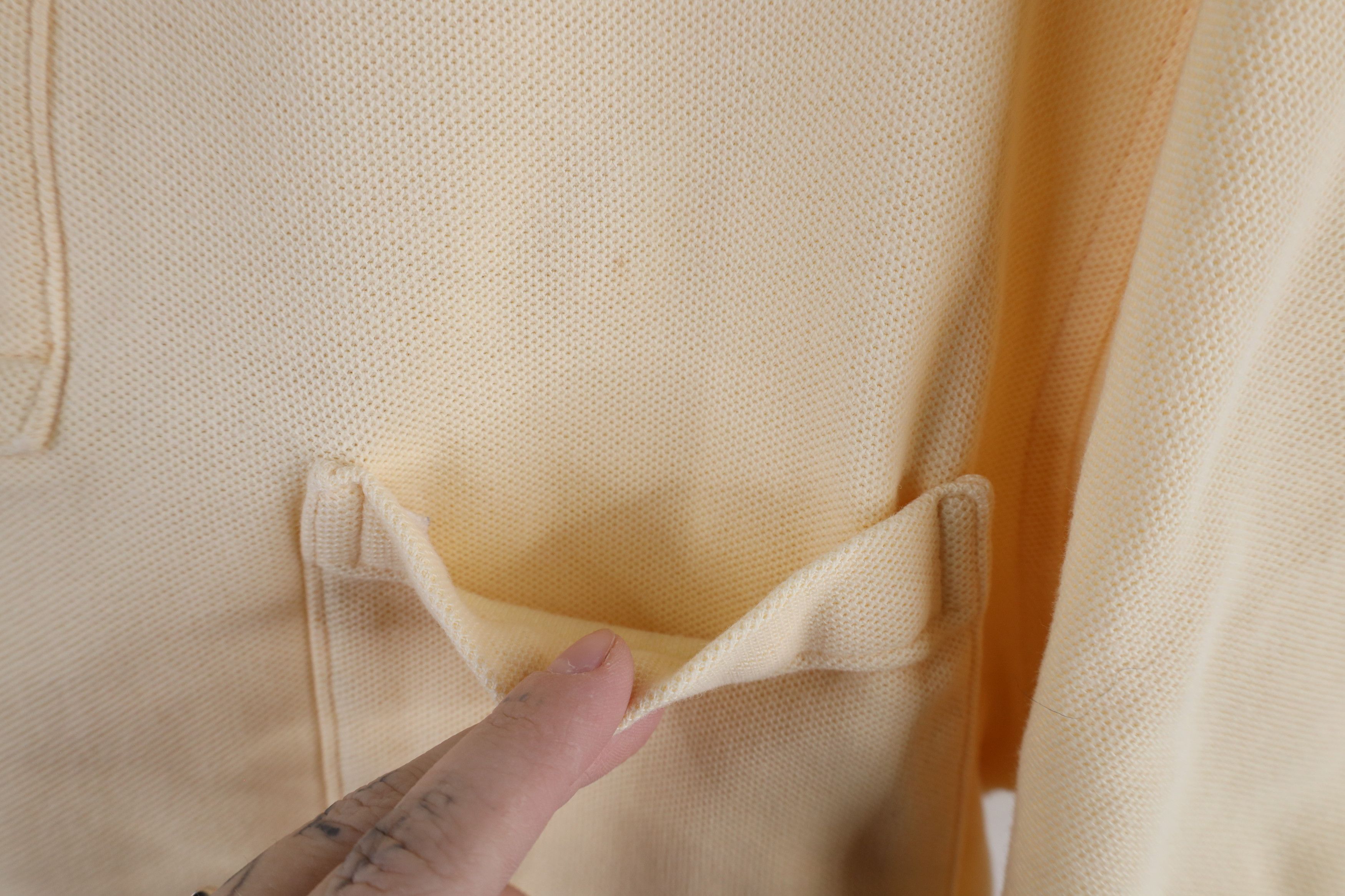 Lands' End × Vintage Vintage 90s Lands End Pique Cotton Polo Shirt Yellow USA Size US M / EU 48-50 / 2 - 6 Thumbnail