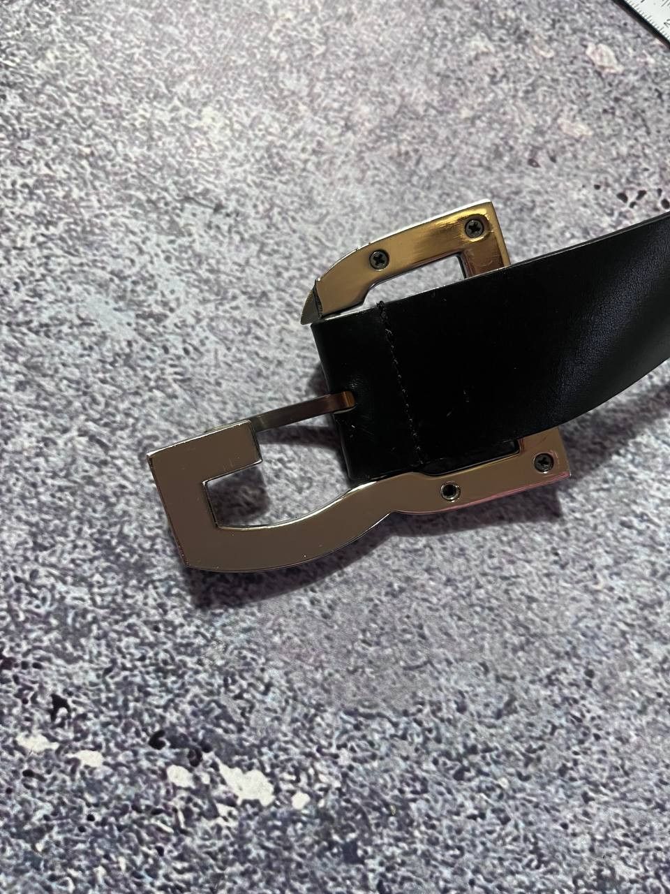 Dolce & Gabbana D&G Dolce Gabbana Vintage leather belt Metal logo 93 cm Size ONE SIZE - 7 Thumbnail