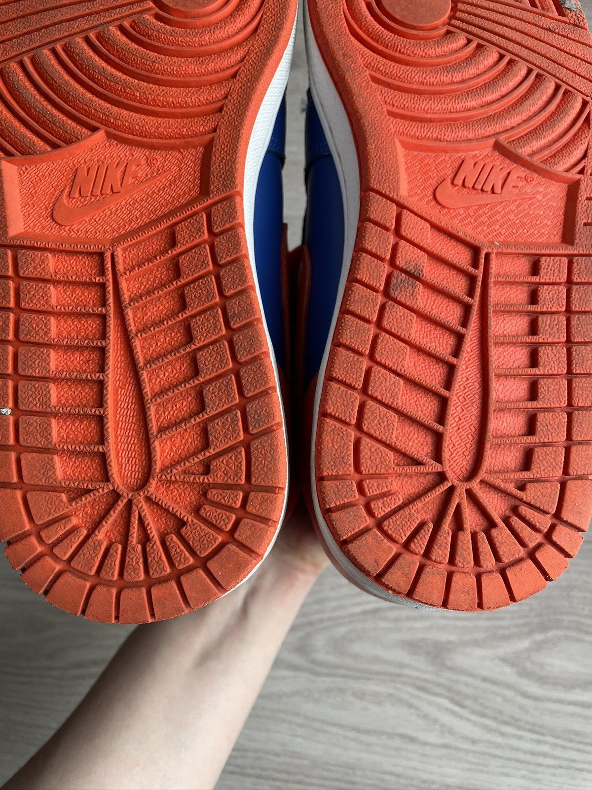 Jordan Brand Air Jordan 1 High Knicks NYK 42 8.5 Orange blue Size US 8.5 / EU 41-42 - 6 Thumbnail