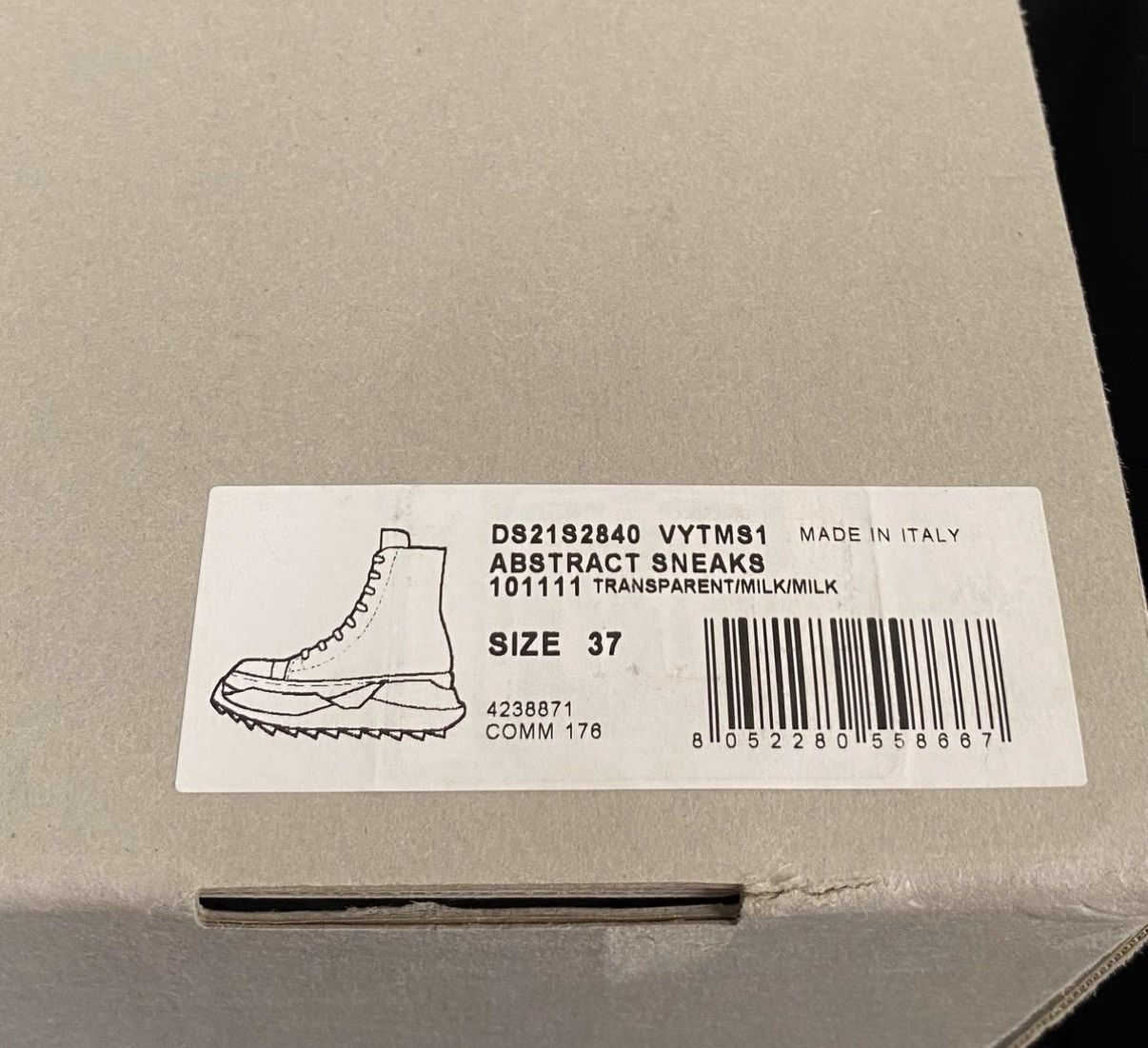 Rick Owens Rick Owens PVC Platform Bubble Converse-Inspired Sneakers Size US 7 / IT 37 - 8 Thumbnail