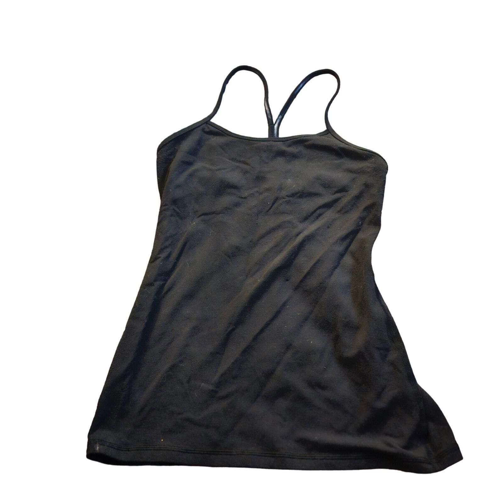 Lululemon Lululemon Women's Black Crossback Tank Top - Size 8 Size S / US 4 / IT 40 - 1 Thumbnail