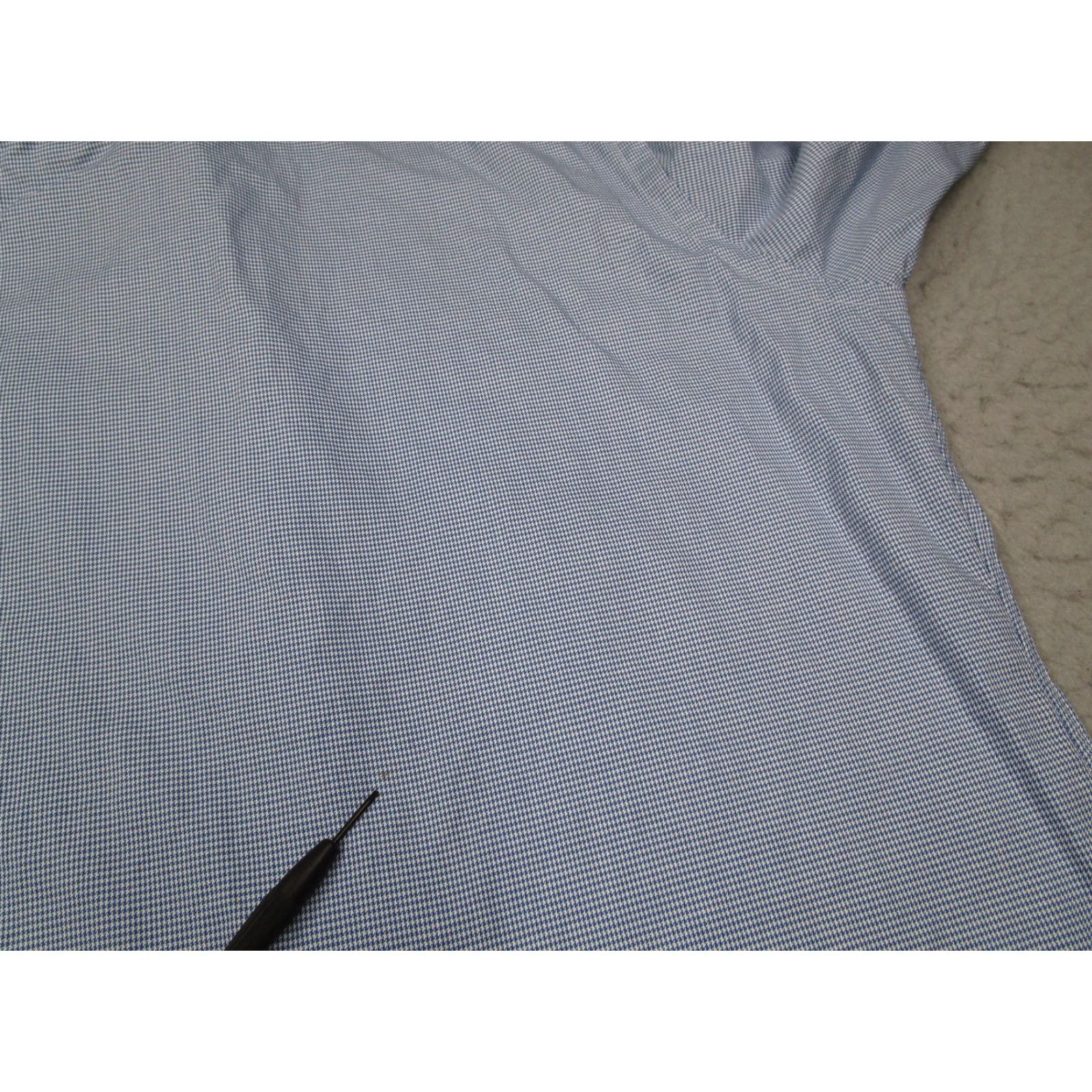 Polo Ralph Lauren VINTAGE Polo Ralph Lauren Shirt Mens Large Blue Estate Dress Button Down French Cuffs 100% Cotton Size 42R - 5 Thumbnail